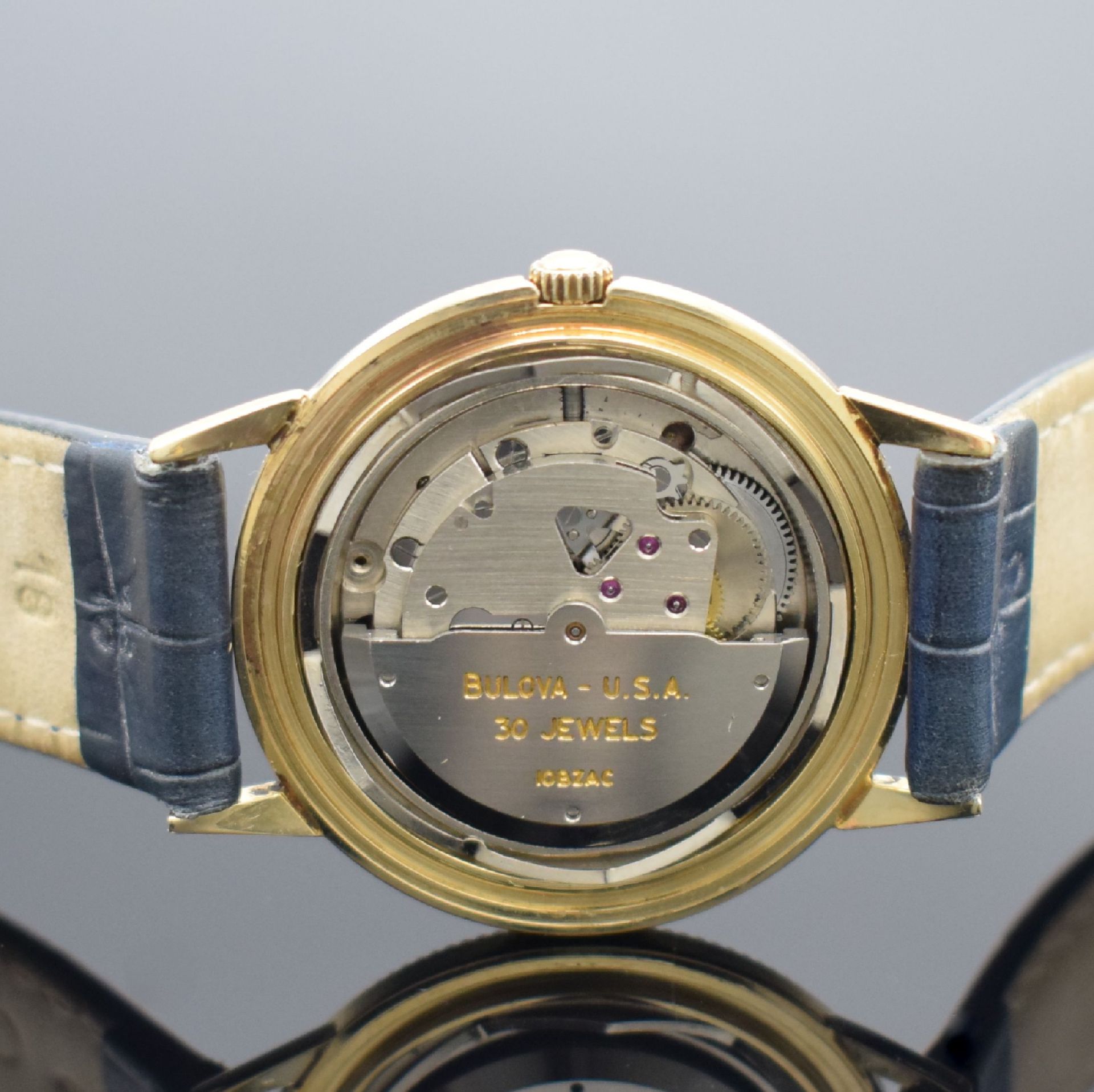BULOVA Self Winding Armbanduhr in GG 585/000,   USA um - Bild 5 aus 7