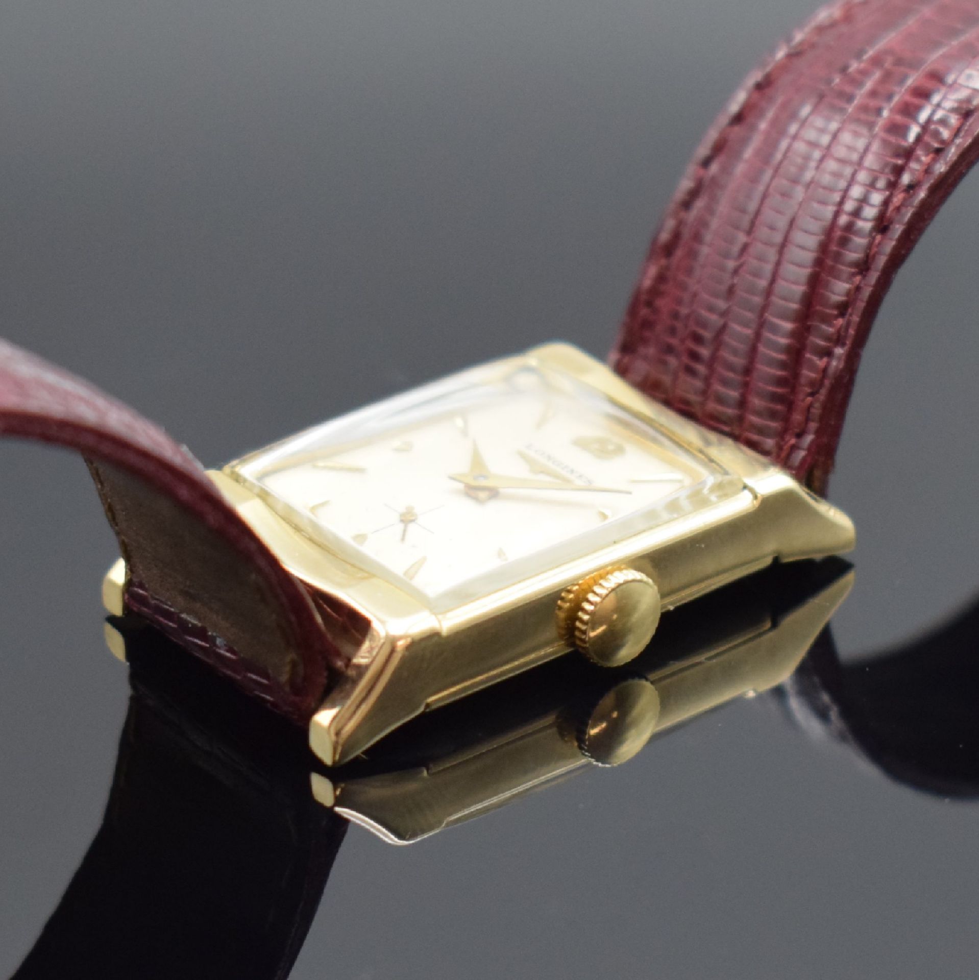 Longines Armbanduhr in GG 585/000, Schweiz/USA um 1950, - Image 3 of 6