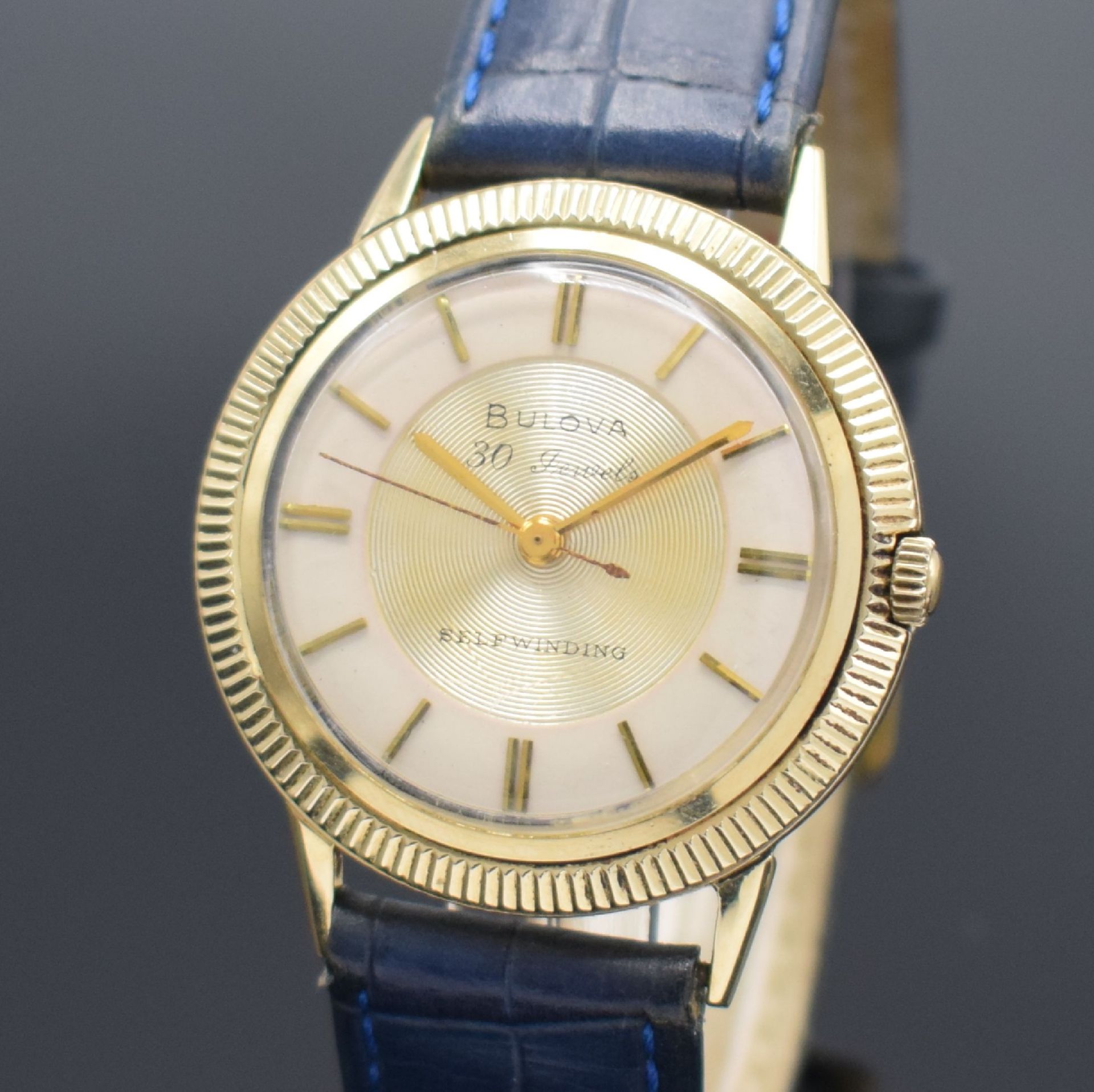 BULOVA Self Winding Armbanduhr in GG 585/000, USA um - Image 2 of 7