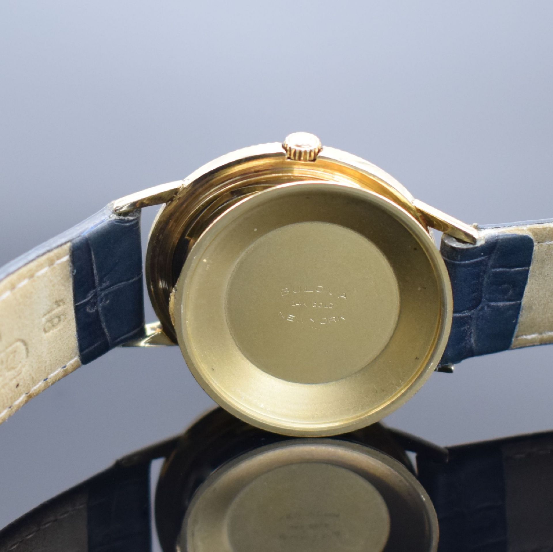 BULOVA Self Winding Armbanduhr in GG 585/000, USA um - Image 7 of 7