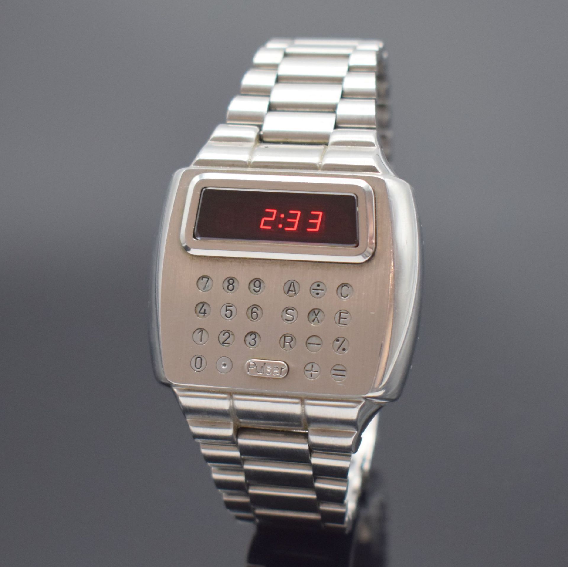 PULSAR Time Computer Calculator 902 seltene LED-Armbanduhr