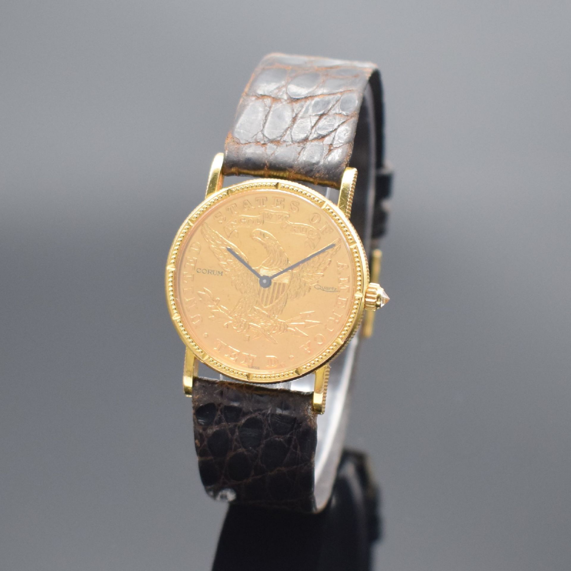 CORUM 10 Dollar 1893 seltene Damenarmbanduhr sog.