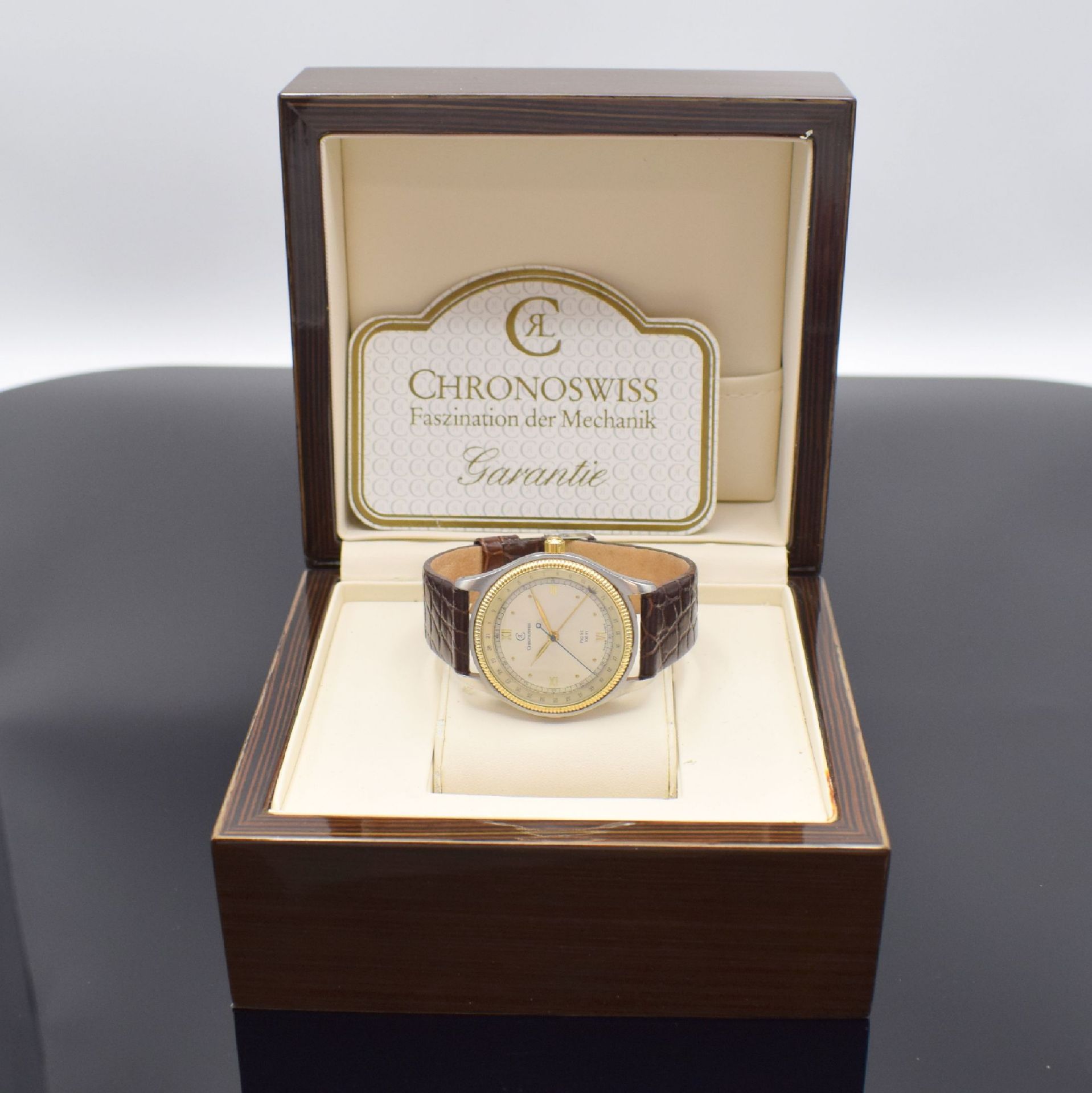 CHRONOSWISS Herrenarmbanduhr Pacific Referenz CH 2214, - Image 6 of 6