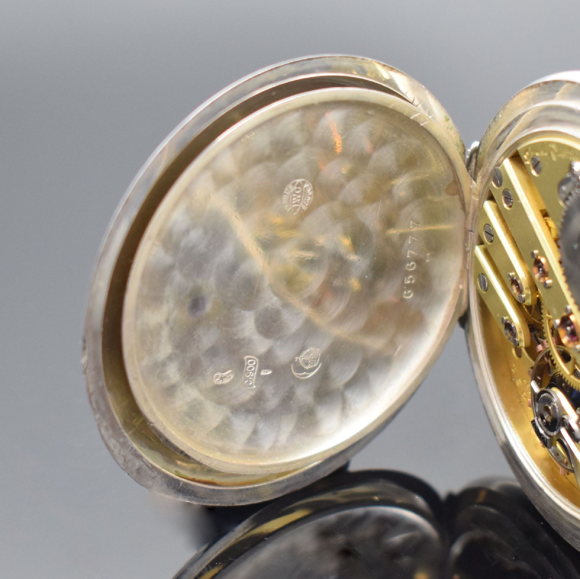 IWC 'Qualität Extra' seltene große Taschenuhr in Silber, - Image 5 of 6