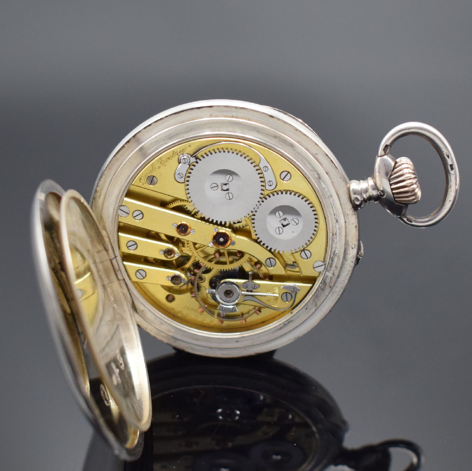 IWC 'Qualität Extra' seltene große Taschenuhr in Silber, - Image 6 of 6