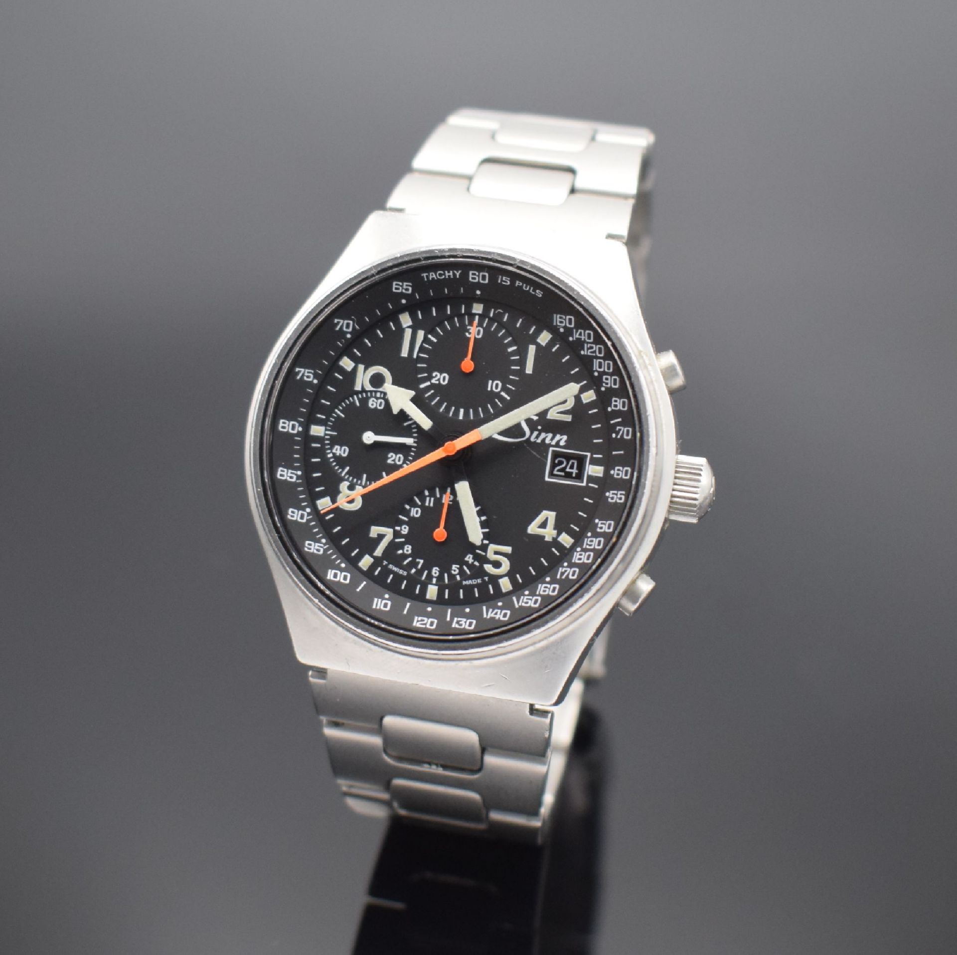 SINN Armbandchronograph mit 2. Zeitzone Modell 144 GMT,