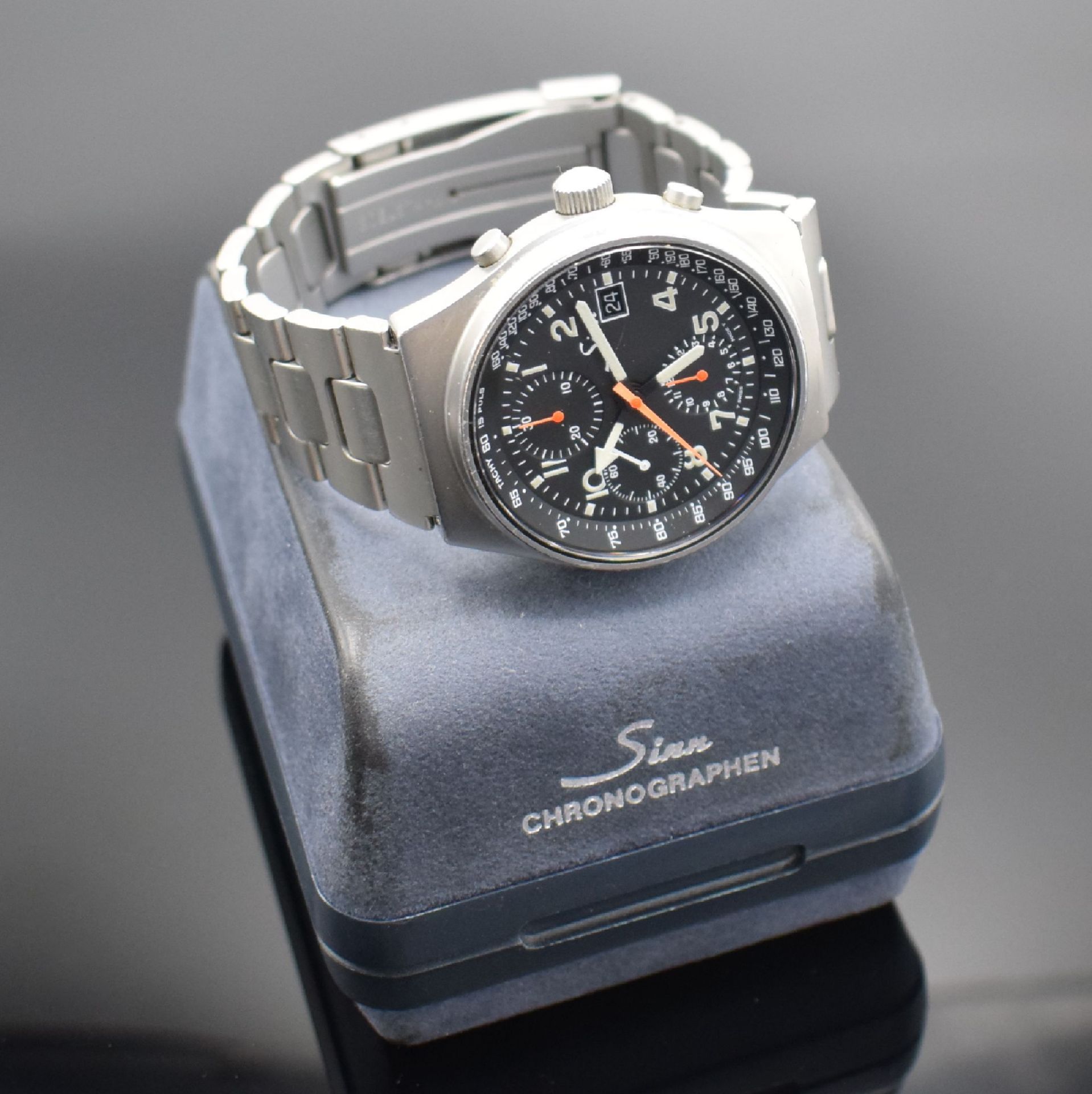 SINN Armbandchronograph mit 2. Zeitzone Modell 144 GMT, - Image 7 of 7