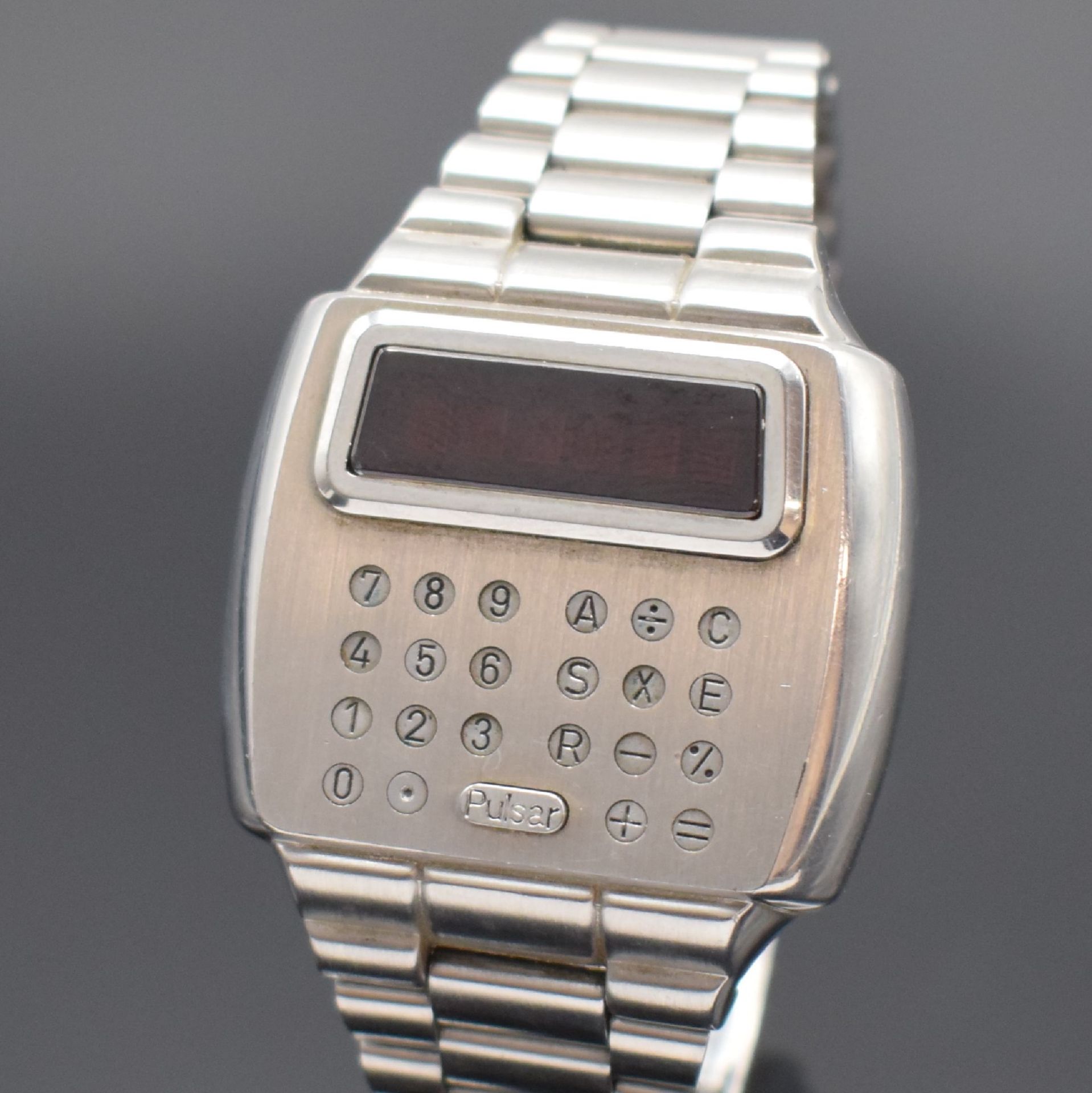 PULSAR Time Computer Calculator 902 seltene LED-Armbanduhr - Bild 2 aus 4