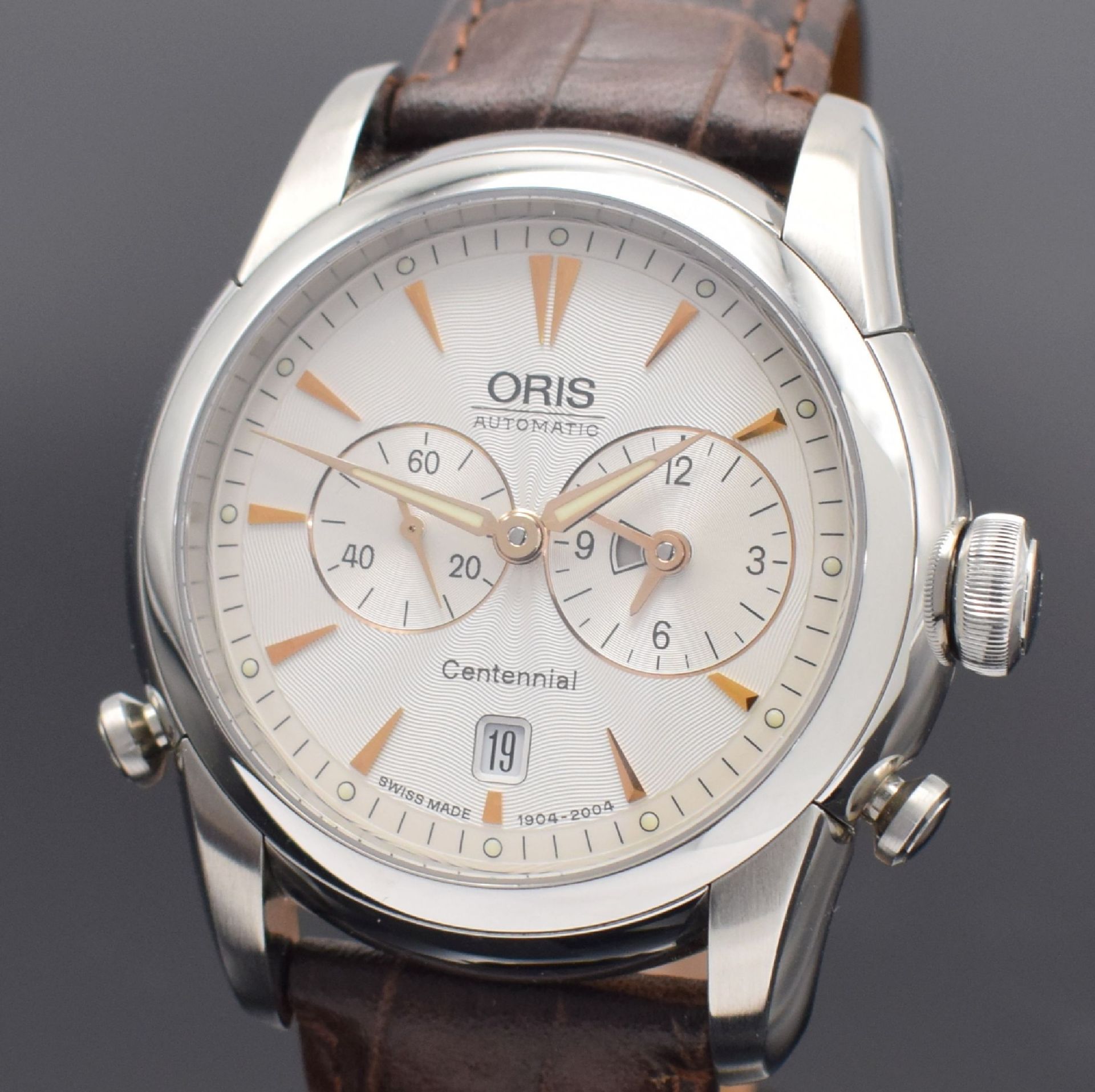 ORIS limitierte Armbanduhr Centennial Artelier Worldtimer - Bild 2 aus 8