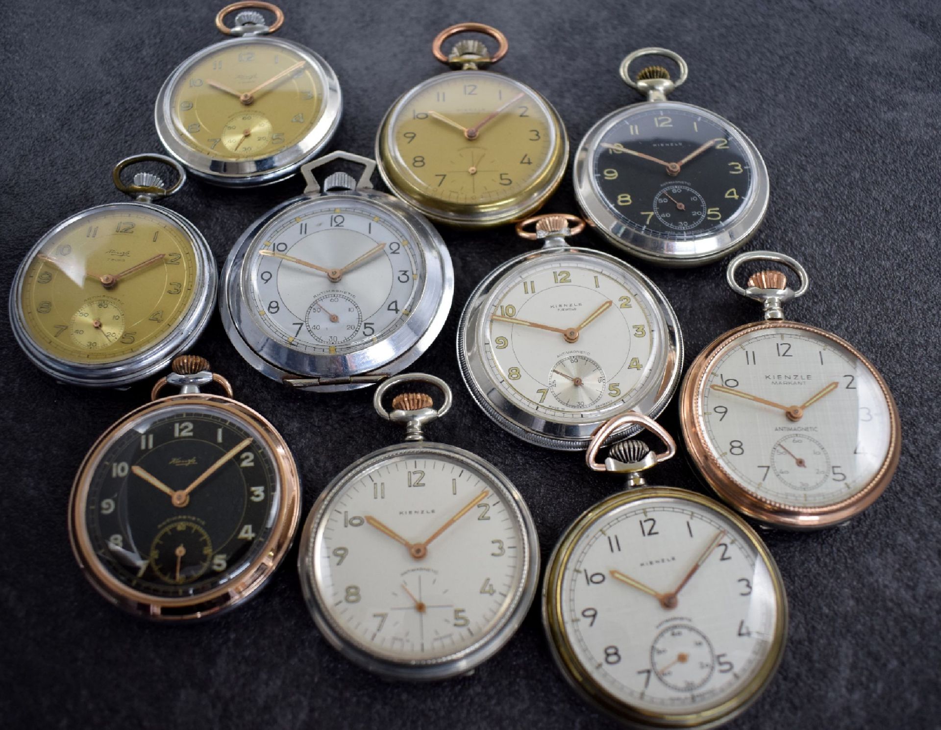 Konvolut: 10 Taschenuhren,  Deutschland 1960er Jahre,