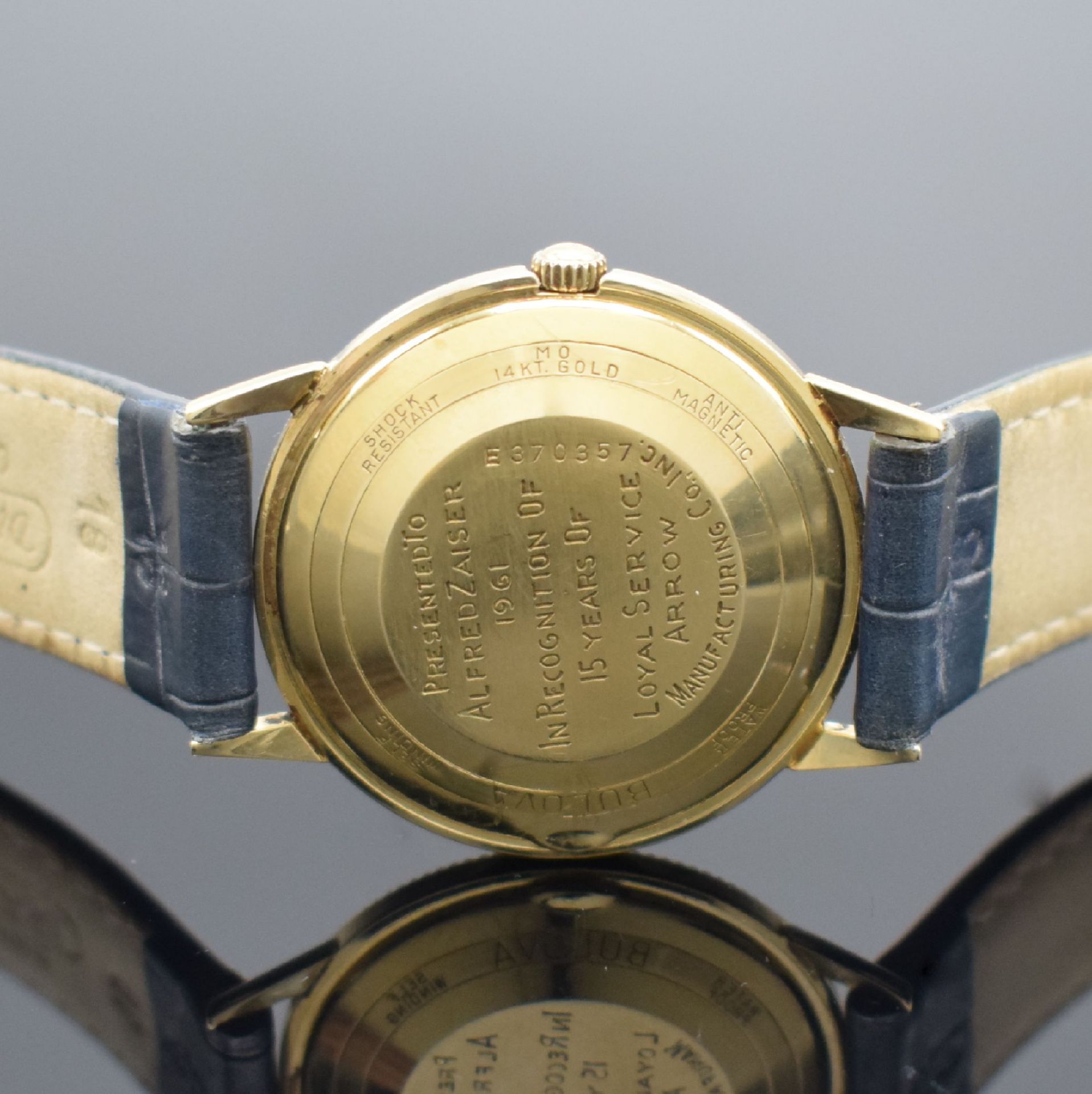 BULOVA Self Winding Armbanduhr in GG 585/000,   USA um - Bild 4 aus 7