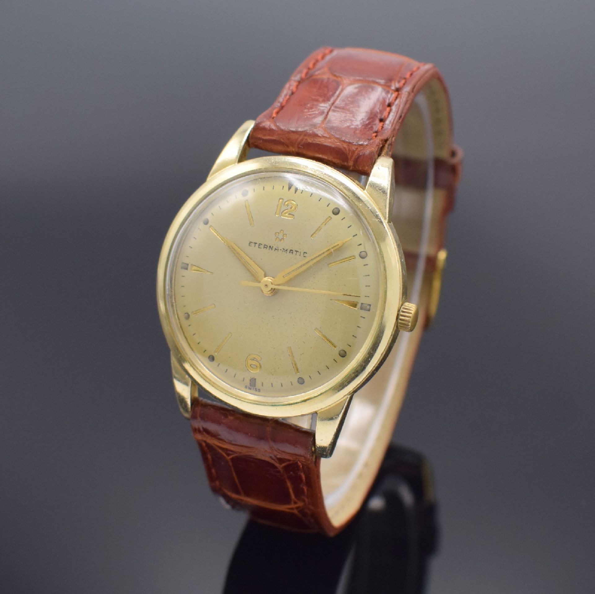 ETERNA-MATIC Herrenarmbanduhr, Schweiz um 1955,