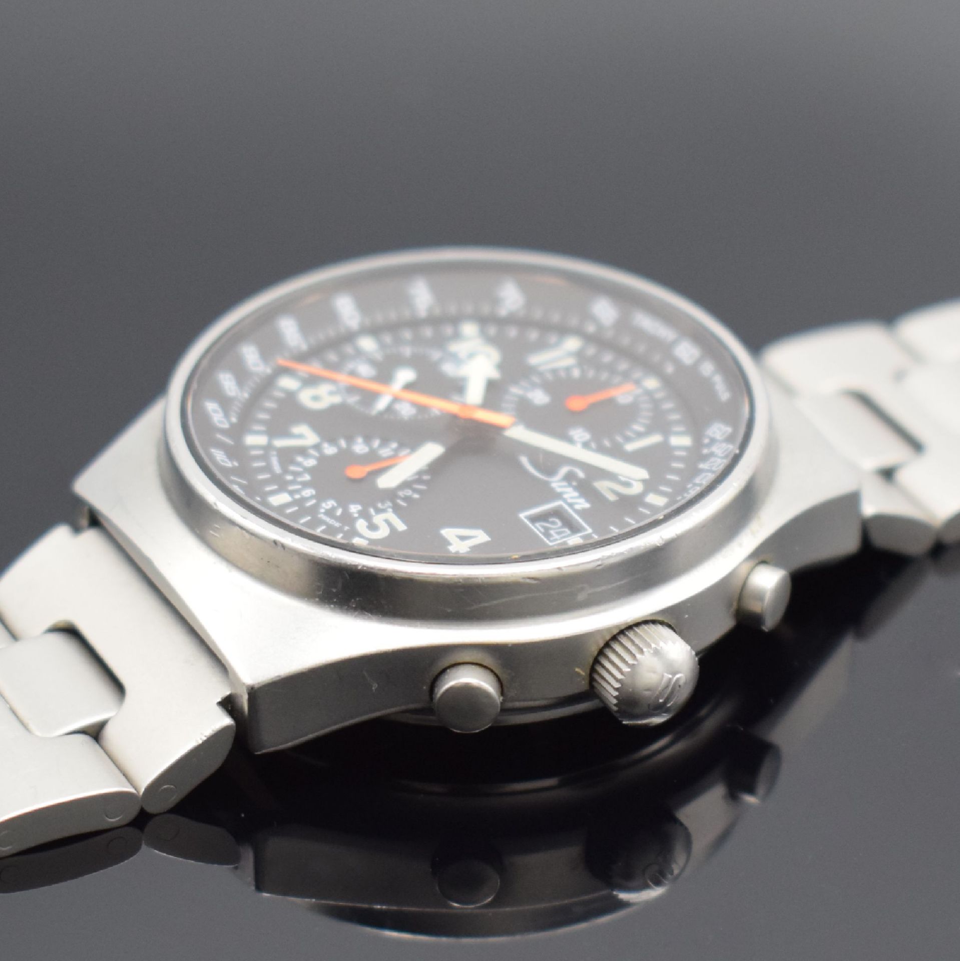 SINN Armbandchronograph mit 2. Zeitzone Modell 144 GMT, - Image 4 of 7