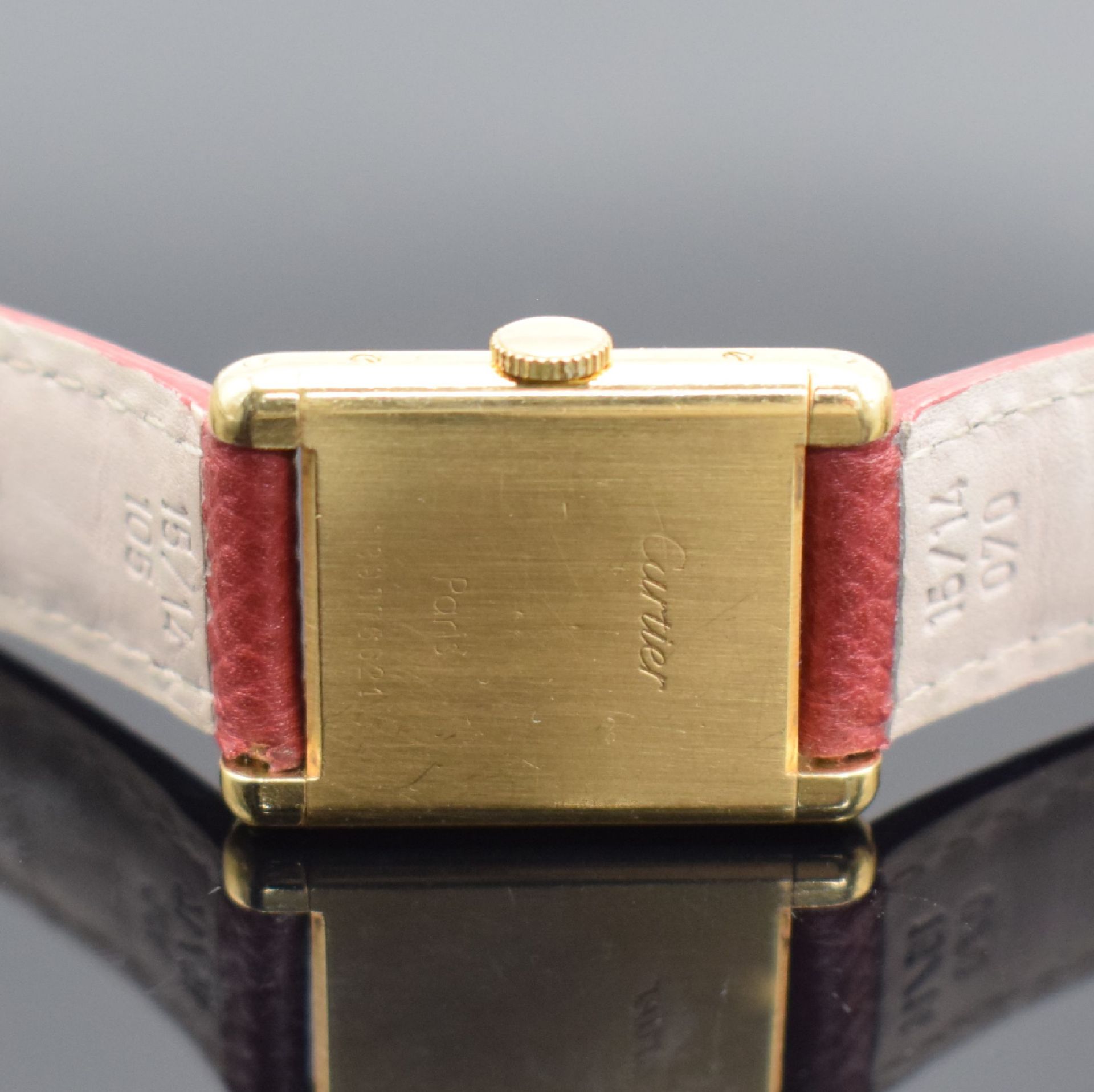 CARTIER Tank Damenarmbanduhr in GG 750/000, Schweiz um - Image 4 of 4