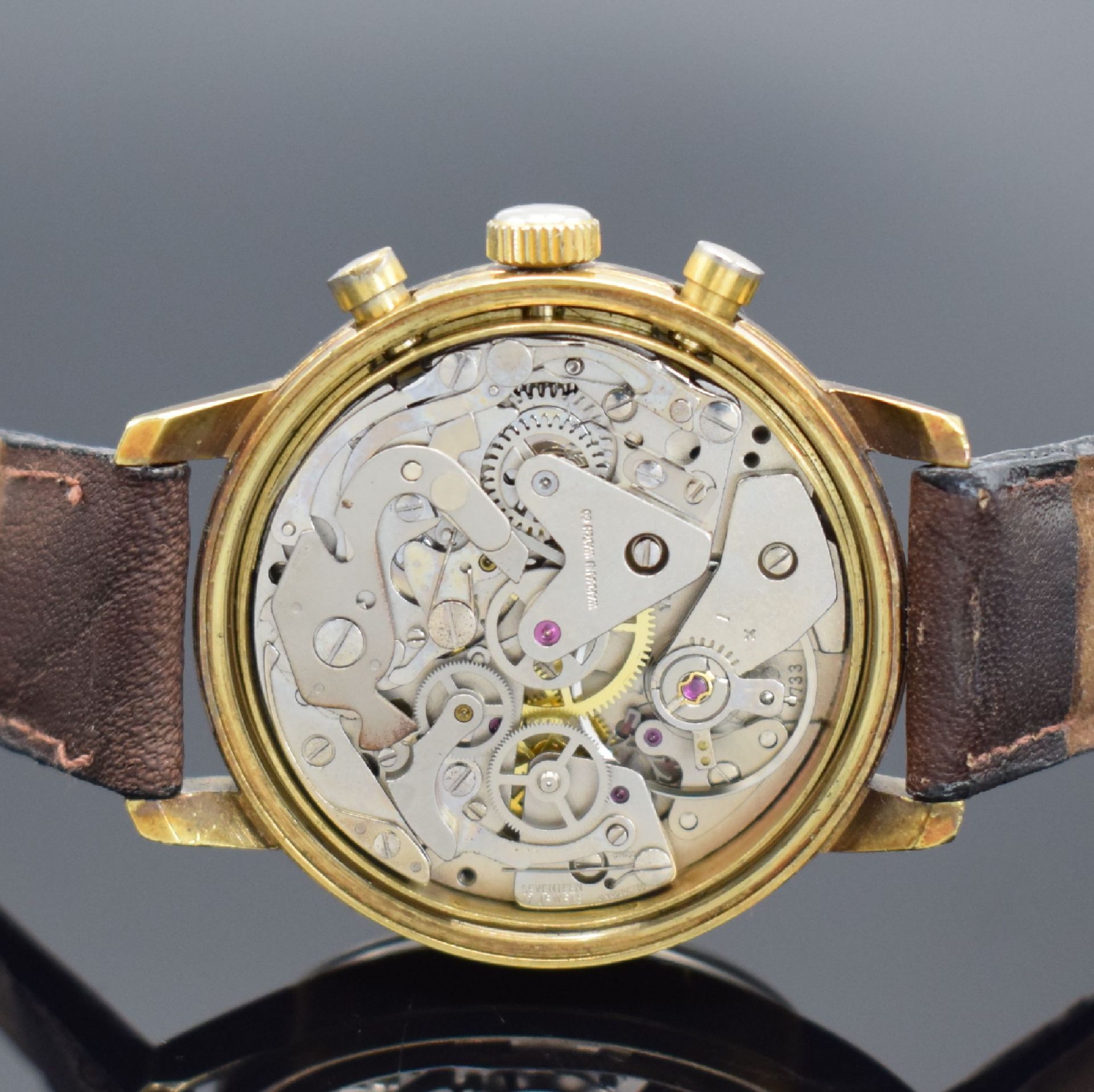 ROAL Geneve Herrenchronograph mit Kaliber Valjoux 7733, - Bild 6 aus 7