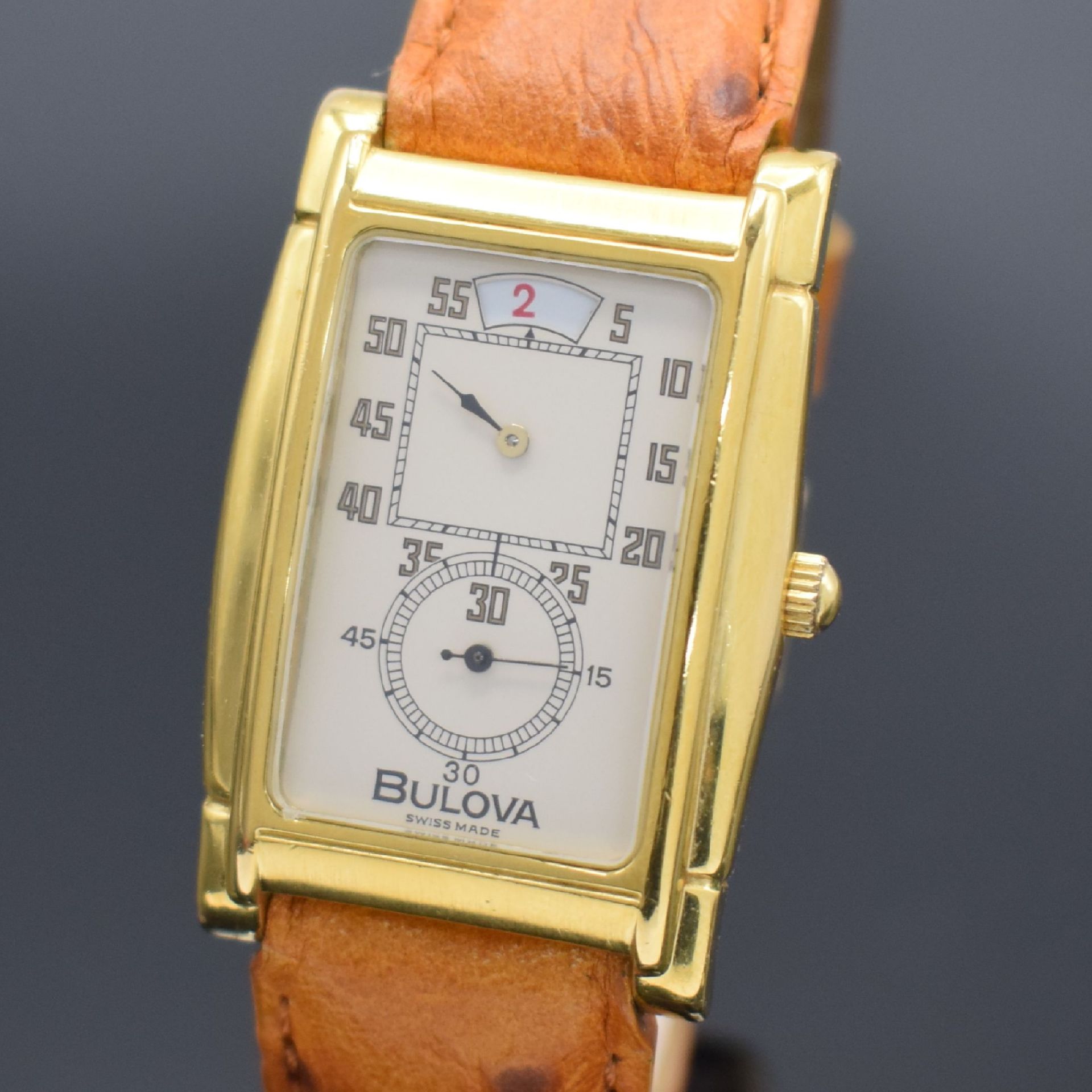 BULOVA Doctors-Watch vergoldete Duo-Dial Armbanduhr, - Image 2 of 4