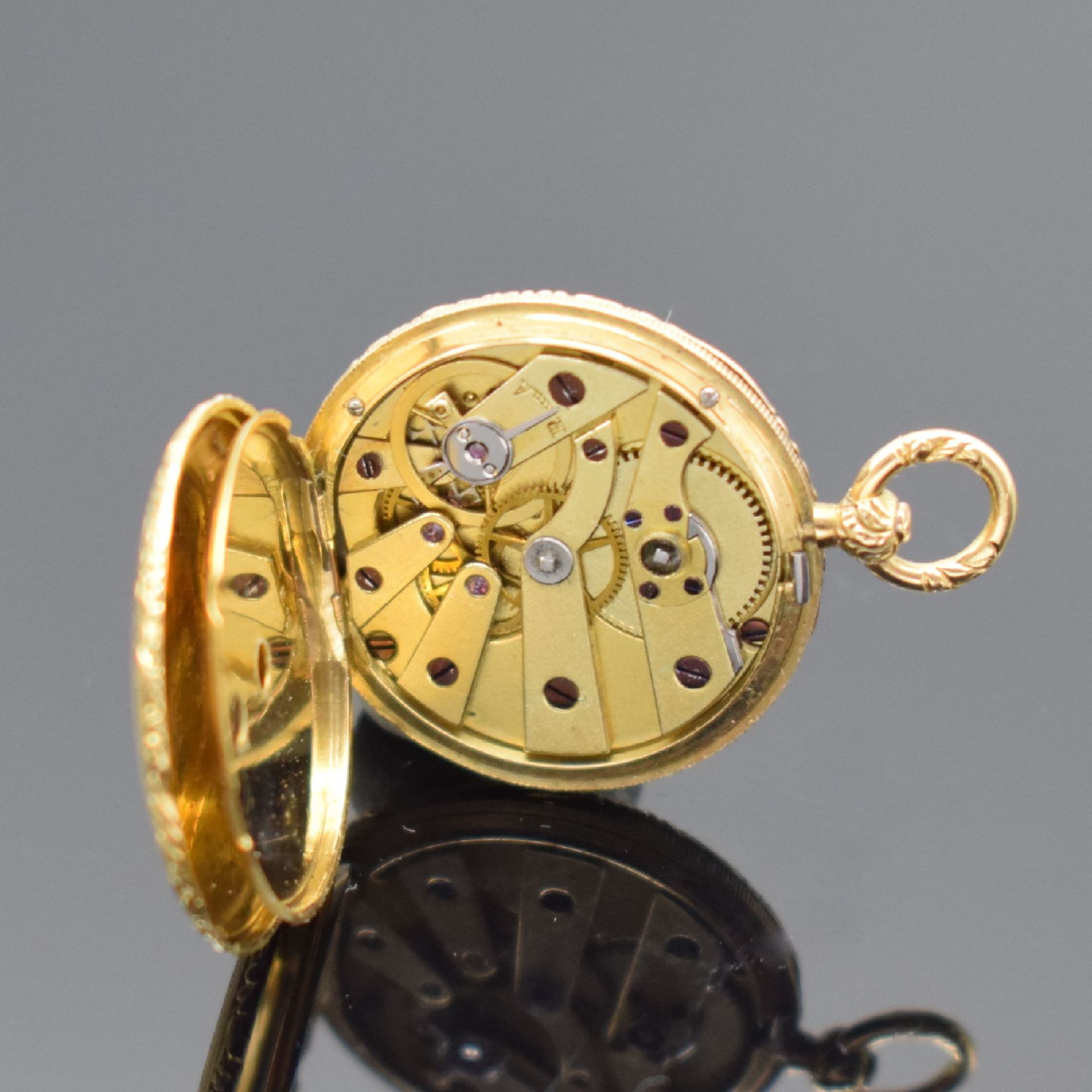 Sel. REYMOND à Geneve sehr seltene 21-mm- Taschenuhr in GG - Image 6 of 6