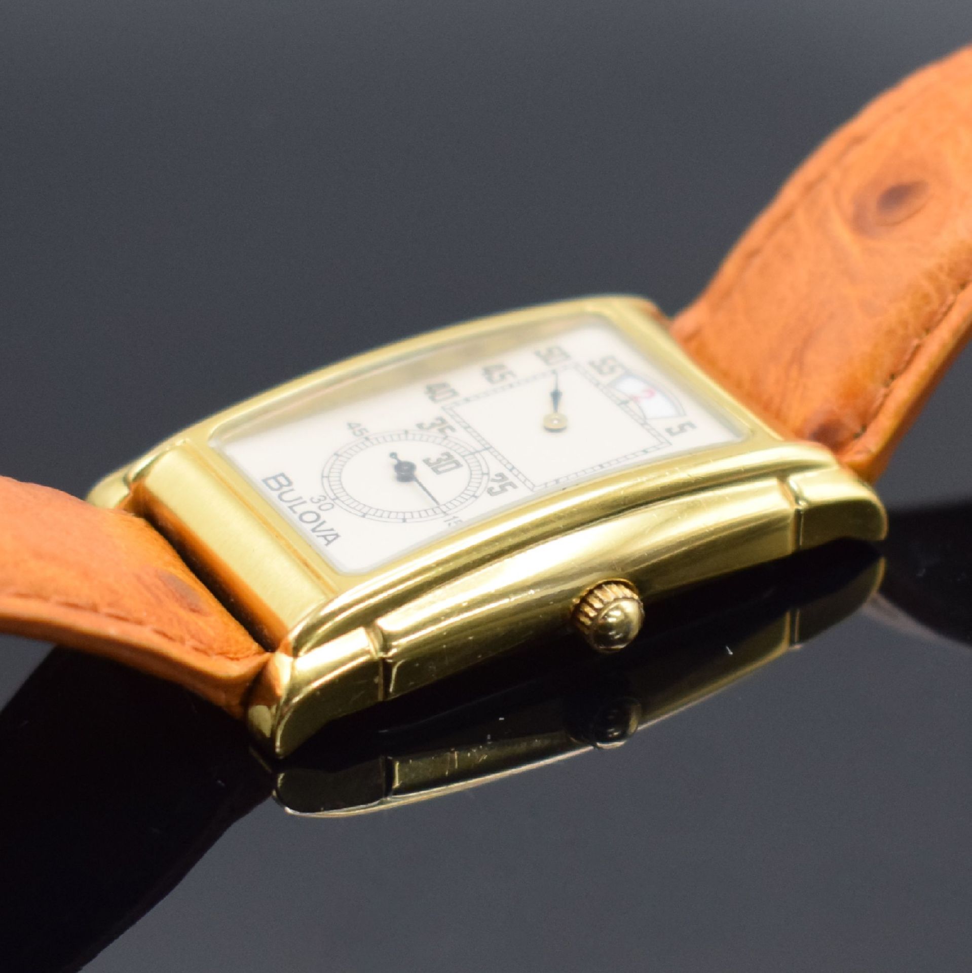 BULOVA Doctors-Watch vergoldete Duo-Dial Armbanduhr, - Image 3 of 4