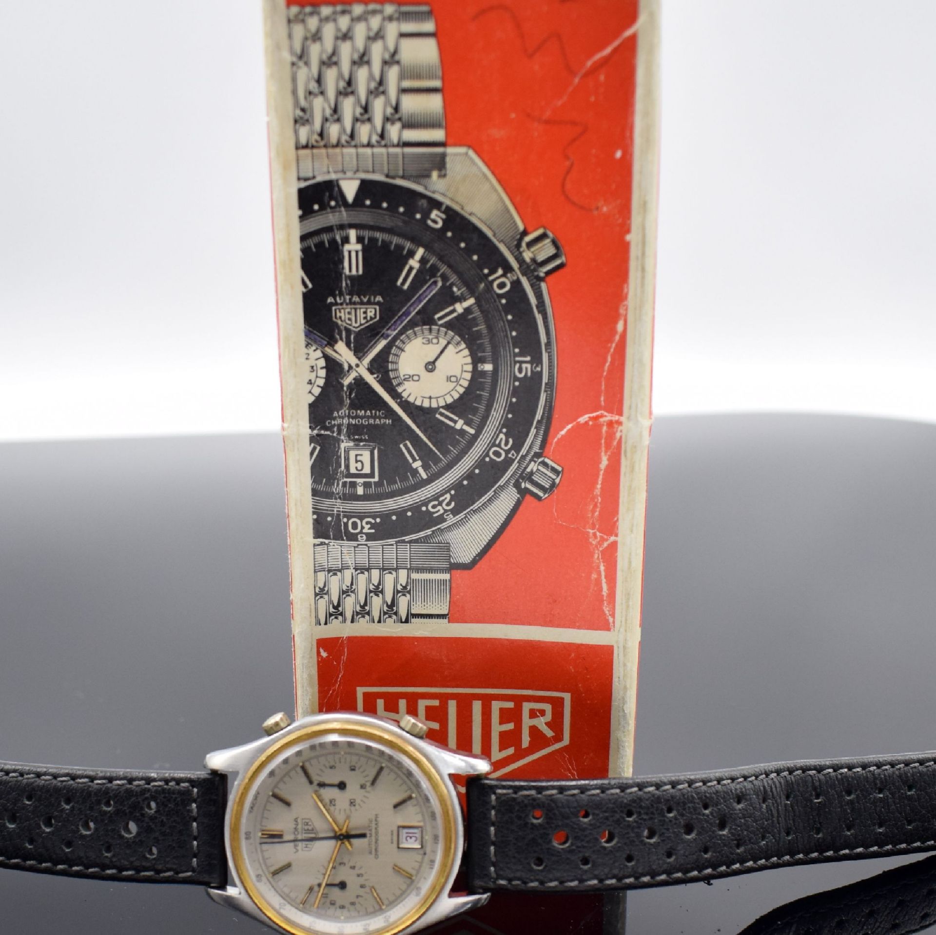 HEUER Verona seltene Herrenarmbanduhr mit Chronograph - Image 11 of 12