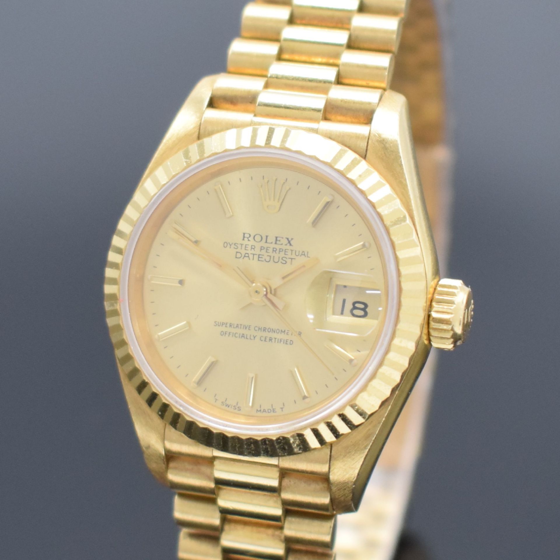 ROLEX Damenarmbanduhr Oyster Perpetual Datejust Referenz - Bild 2 aus 7