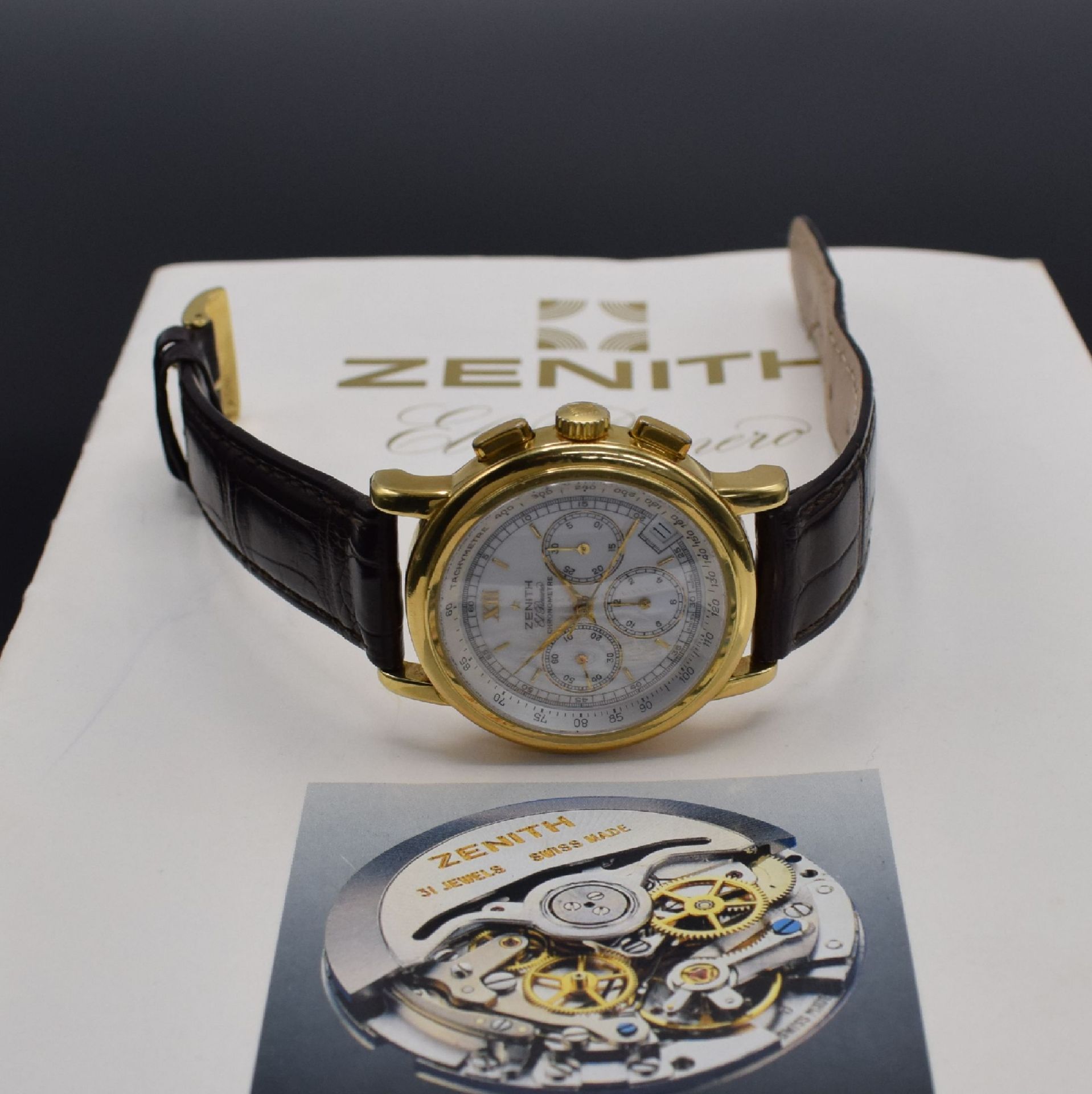 ZENITH El Primero Chronometre Herrenarmbanduhr mit - Bild 8 aus 8