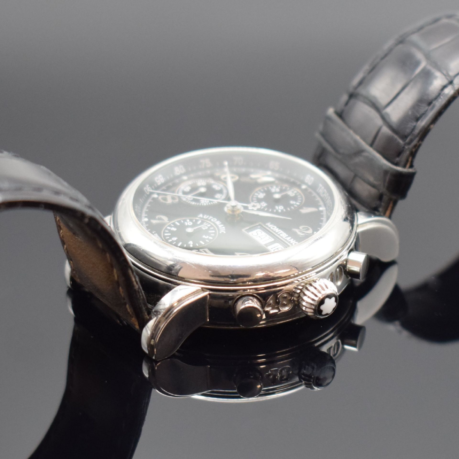 MONTBLANC Armbandchronograph Meisterstück Star, Schweiz - Image 4 of 8