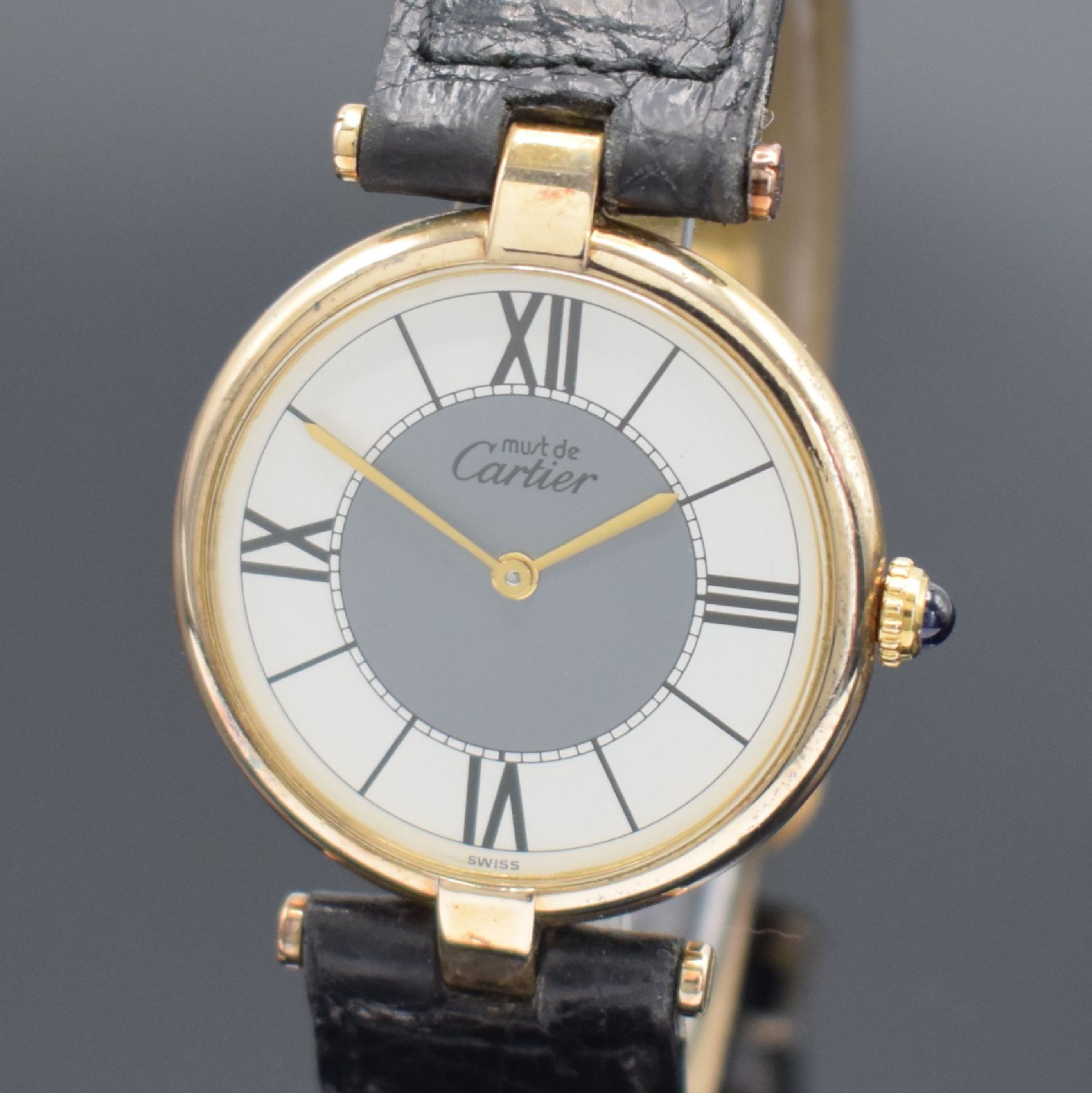 CARTIER Paris Damenarmbanduhr Vermeil Referenz 590003, - Bild 2 aus 4