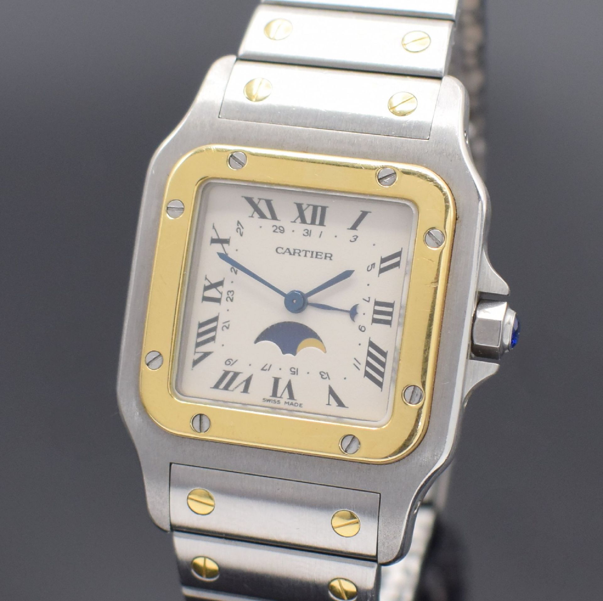 CARTIER Santos Herrenarmbanduhr in Stahl/Gold mit - Image 2 of 5