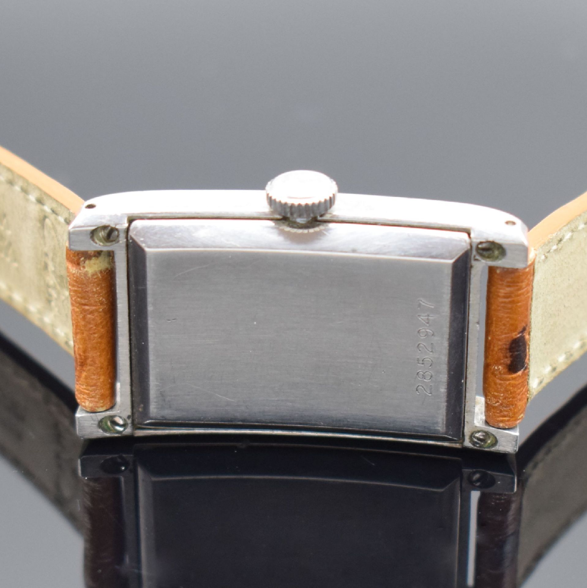 ETERNA seltene rechteckige Armbanduhr mit verschraubtem - Image 4 of 5