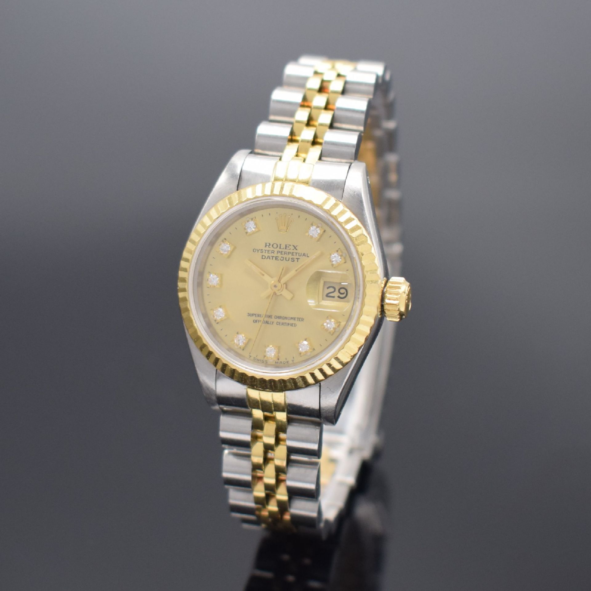 ROLEX Datejust Referenz 69173 Damenarmbanduhr in