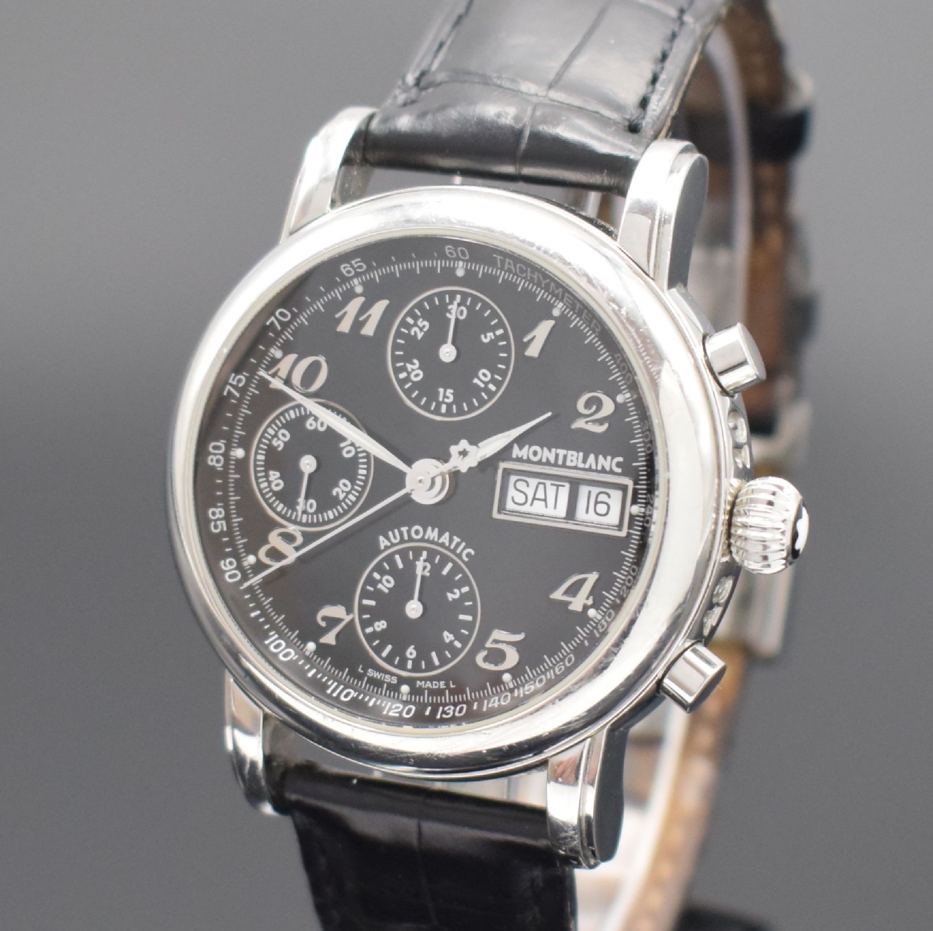 MONTBLANC Armbandchronograph Meisterstück Star,  Schweiz - Bild 2 aus 8