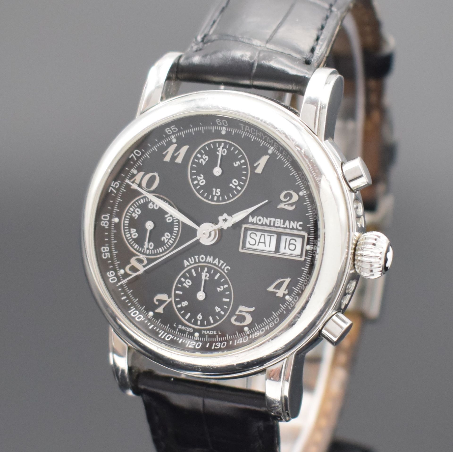 MONTBLANC Armbandchronograph Meisterstück Star, Schweiz - Image 2 of 8