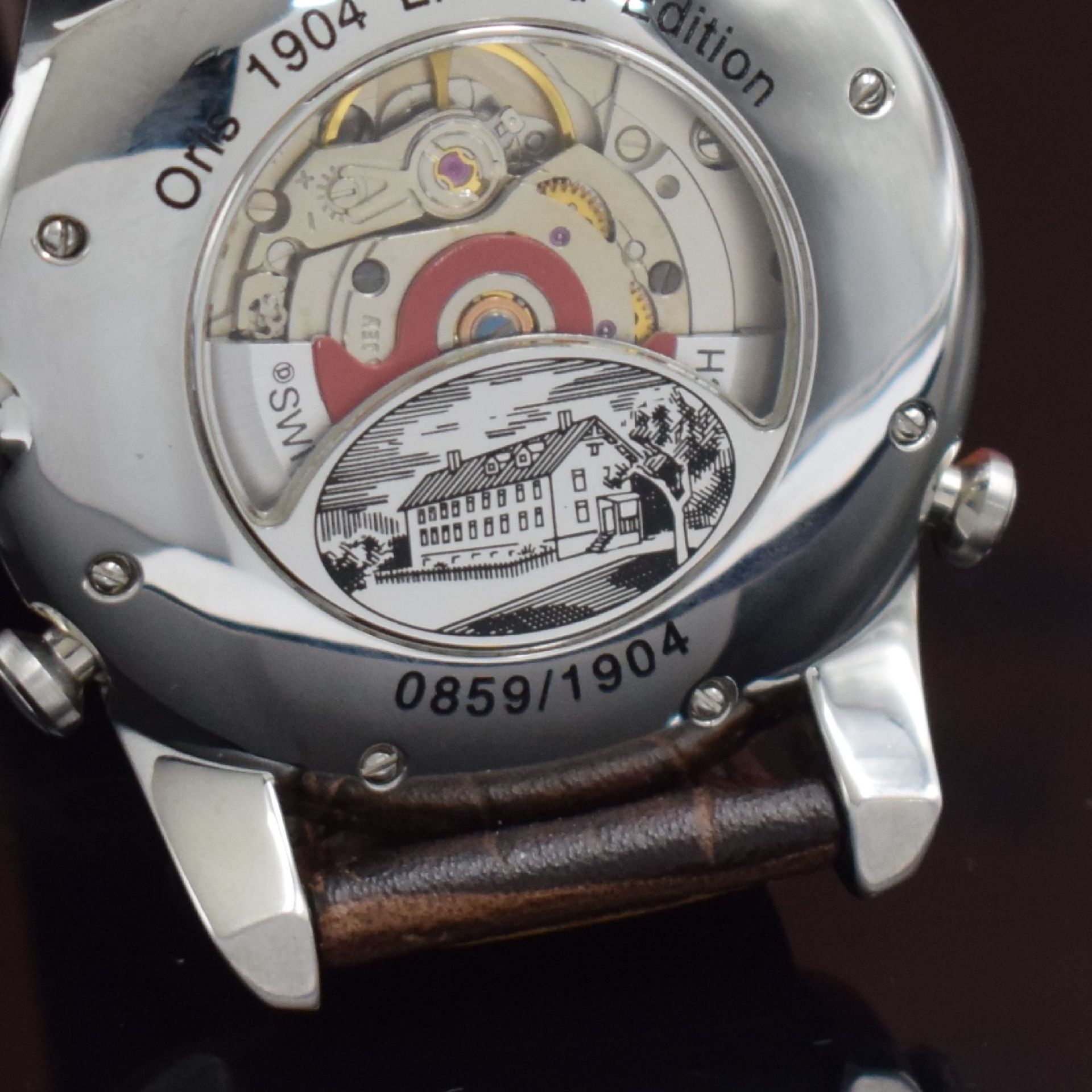 ORIS limitierte Armbanduhr Centennial Artelier Worldtimer - Bild 8 aus 8