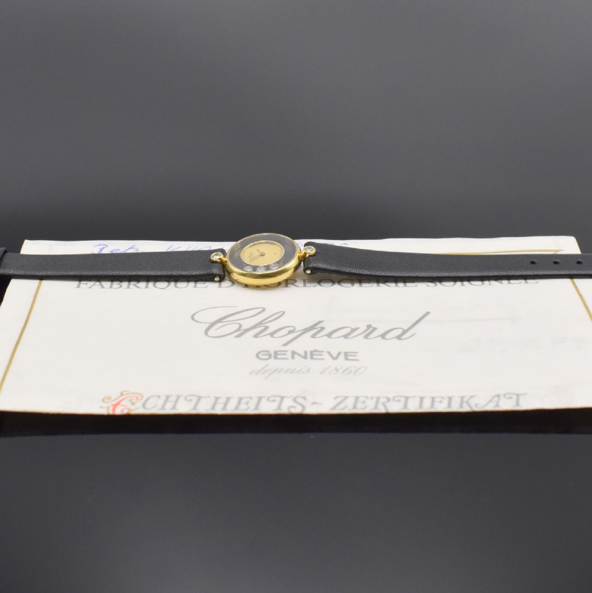 Chopard Happy Diamonds Diamantbesetzte Damenarmbanduhr in - Bild 5 aus 5