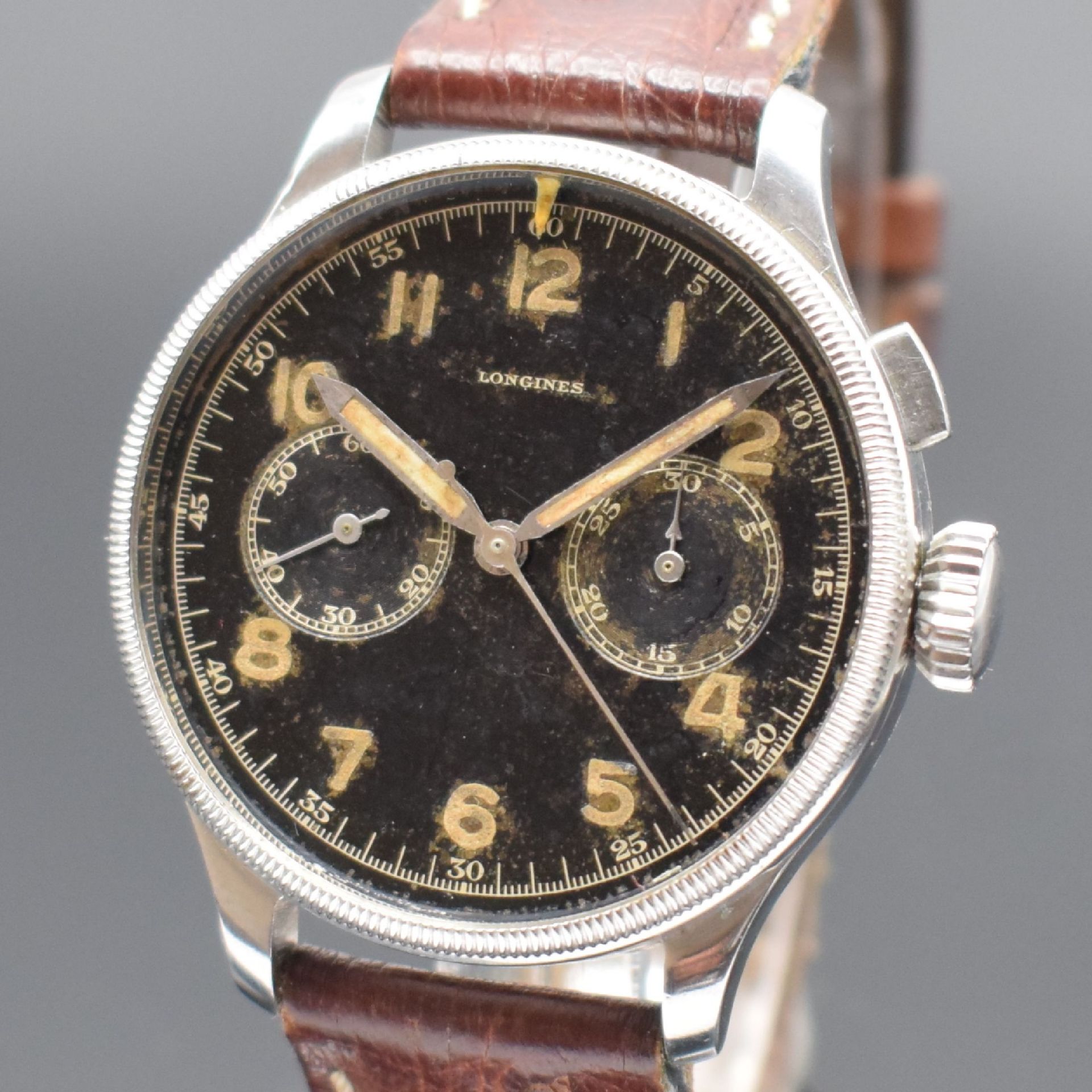 LONGINES 13 ZN extrem seltener Flieger- Chronograph der - Bild 2 aus 9