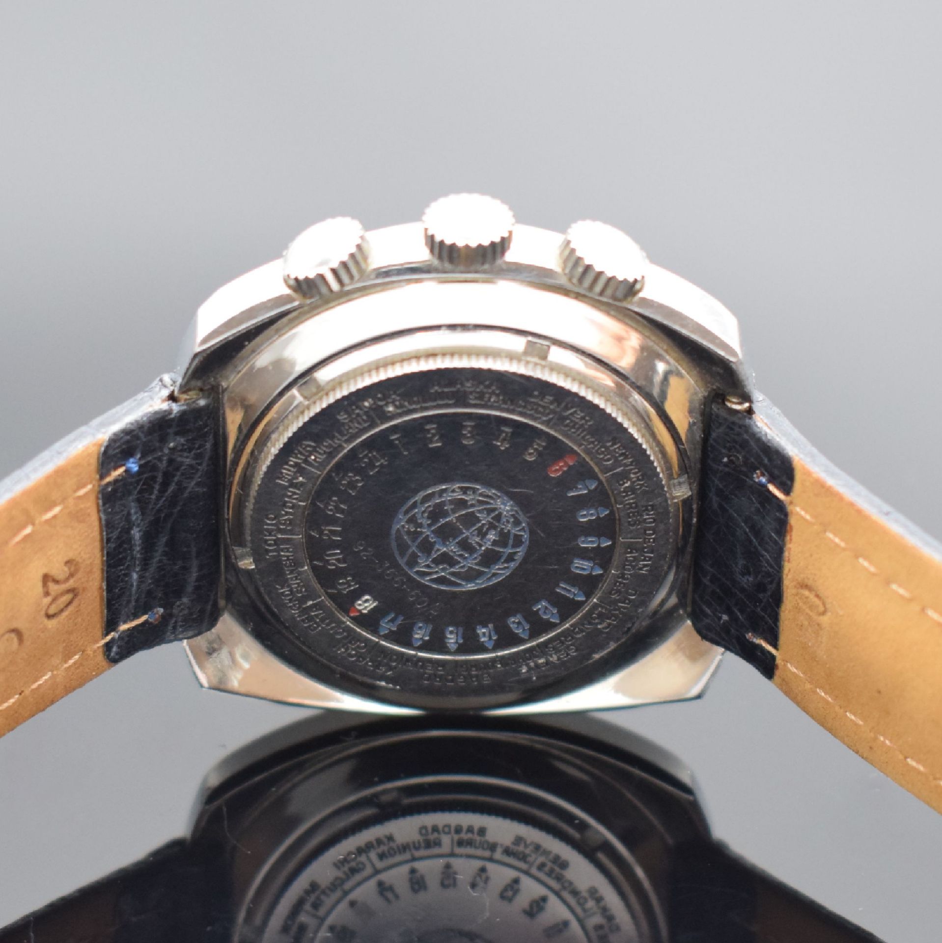 MONDIA Memory sehr seltene Armbanduhr mit Rechenschieber & - Image 4 of 7