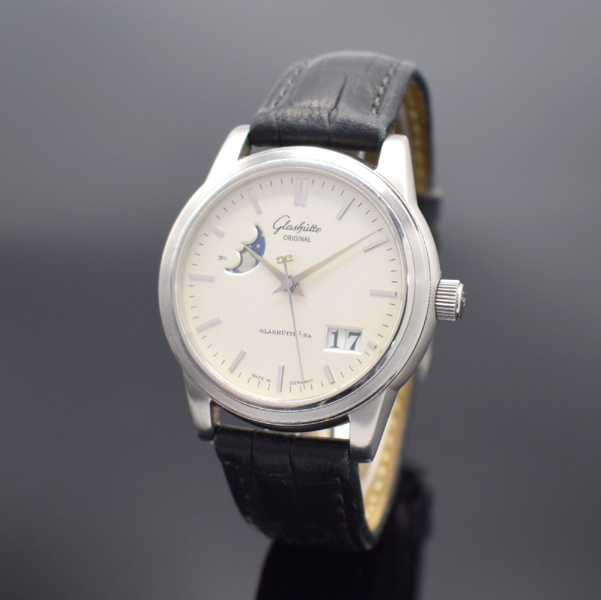 GLASHÜTTE ORIGINAL Herrenarmbanduhr Senator mit