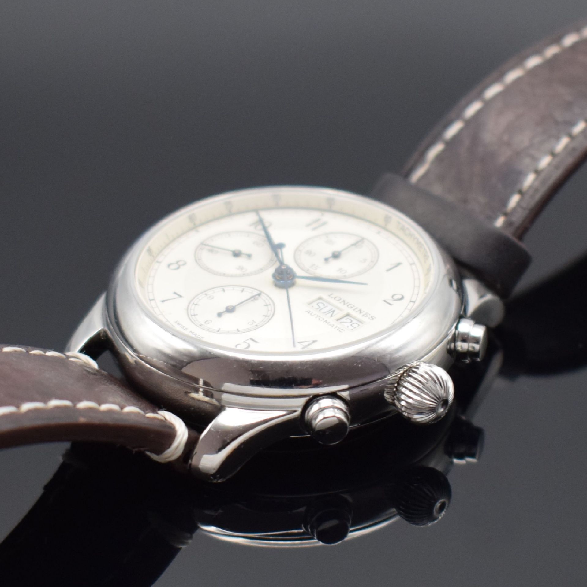 LONGINES Weems Swiss Air No.2 Herrenarmbanduhr mit - Bild 3 aus 6