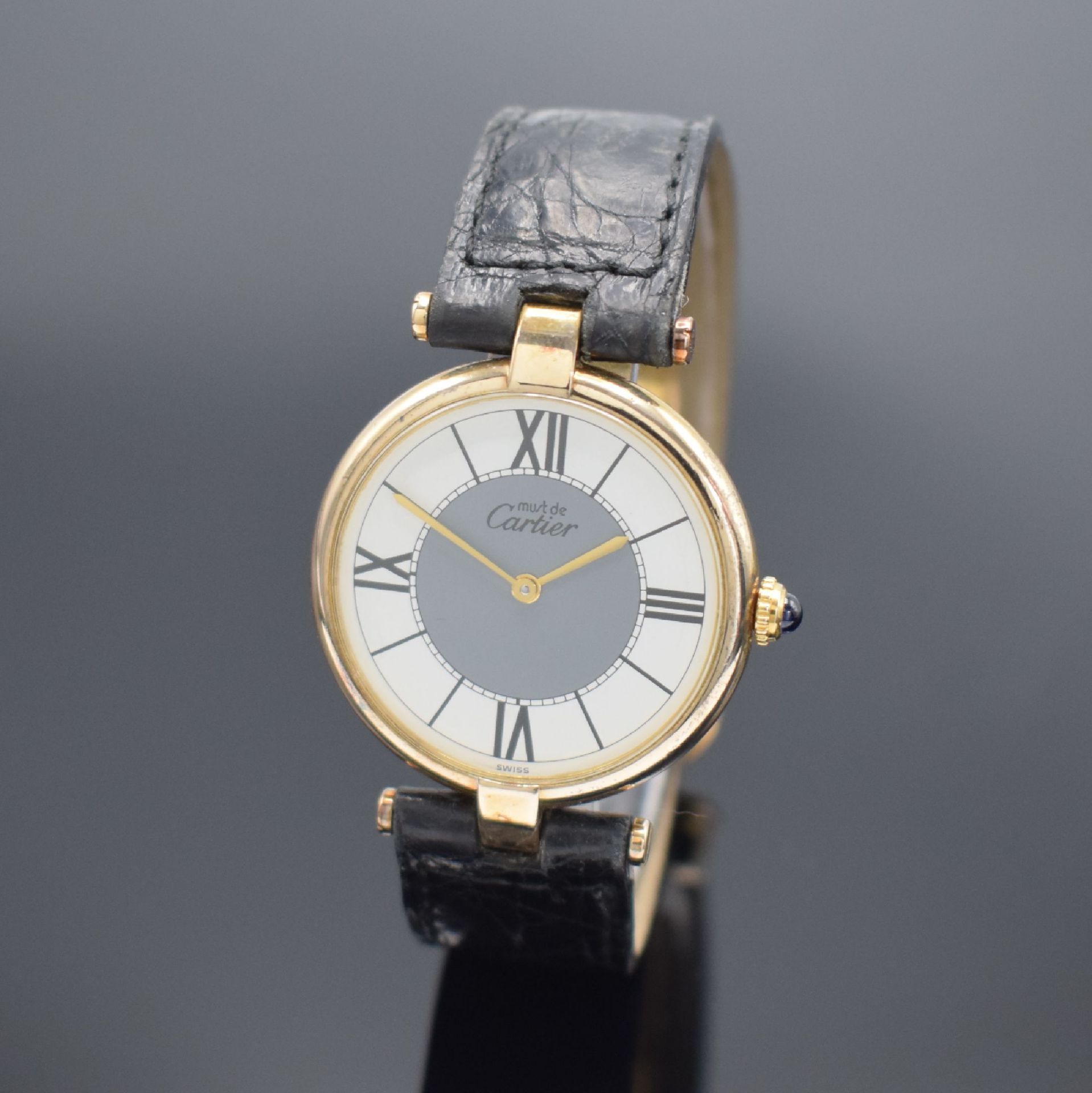 CARTIER Paris Damenarmbanduhr Vermeil Referenz 590003,