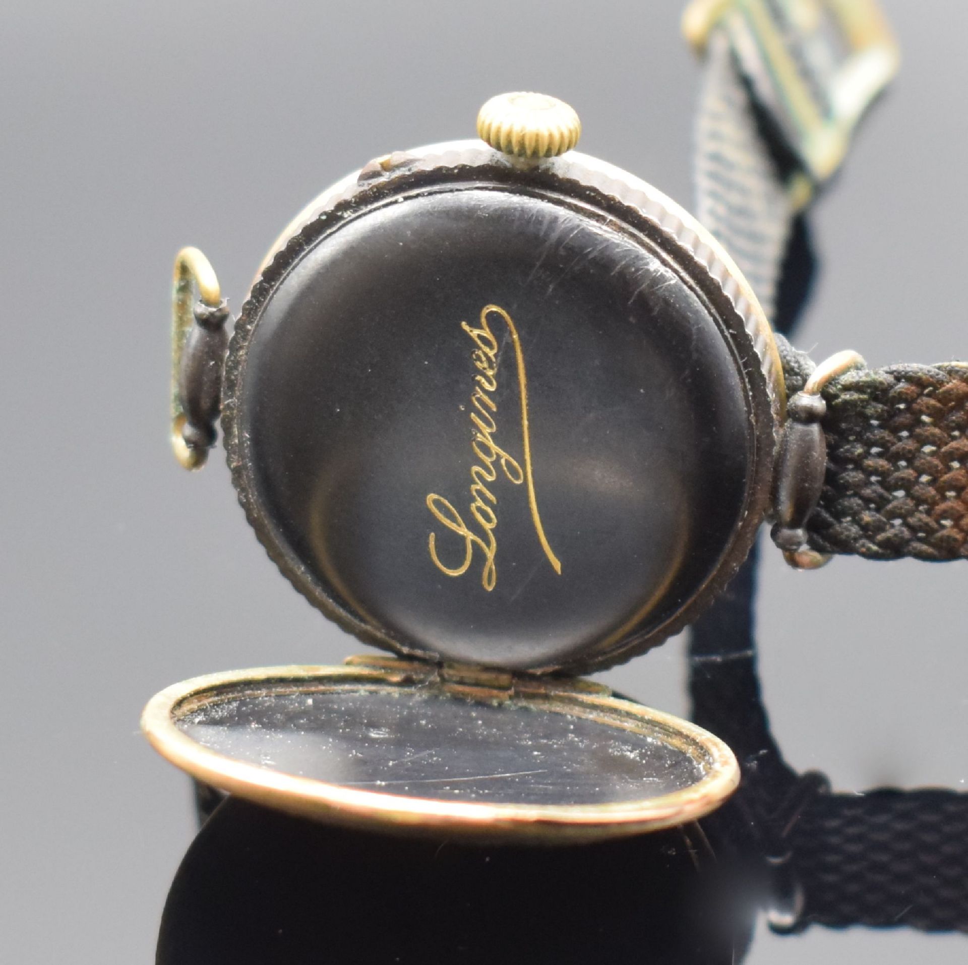 LONGINES frühe Herrenarmbanduhr, Handaufzug, Schweiz um - Image 4 of 7