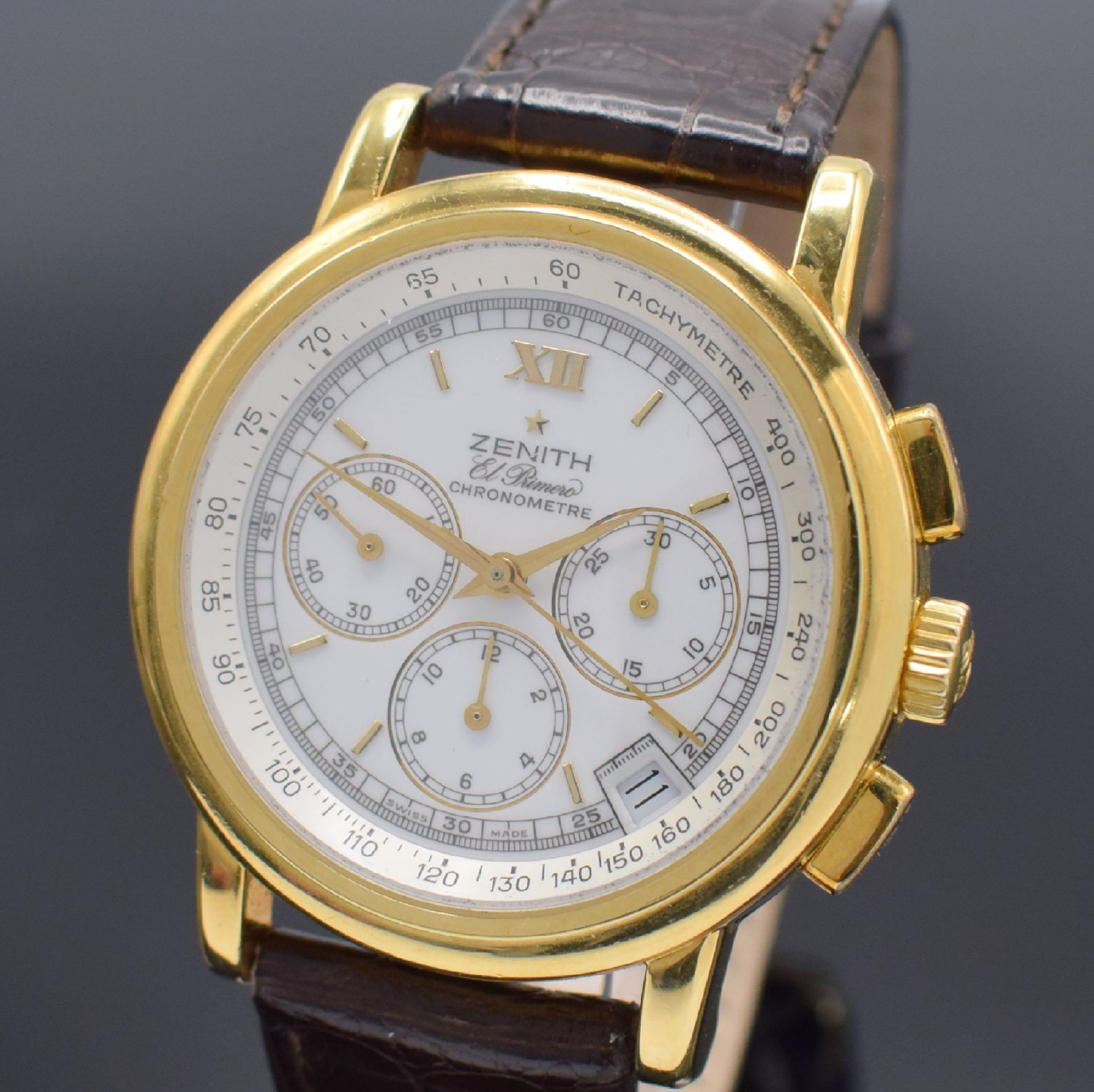 ZENITH El Primero Chronometre Herrenarmbanduhr mit - Bild 2 aus 8