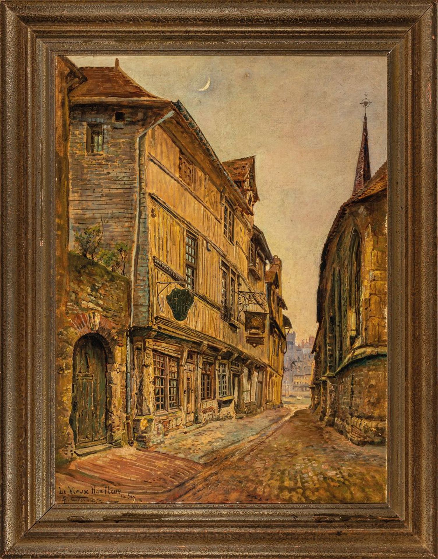 Fernand Combes, 1856-1943, Frankreich, Le Vieux Honfleur, - Image 3 of 3