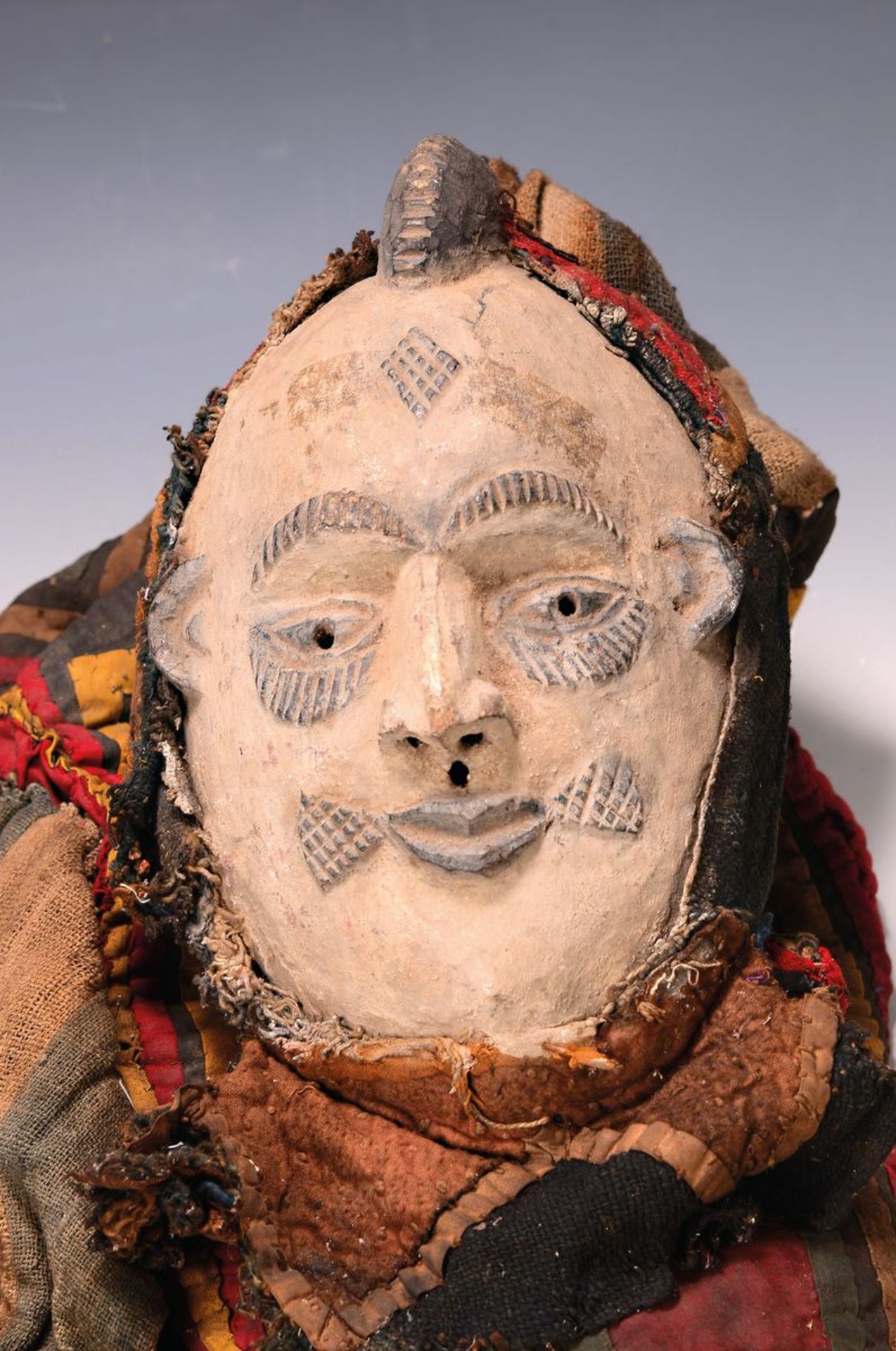 Gesichtsmaske, Fon, Togo/Gabun, Mitte 20. Jh., Holz,