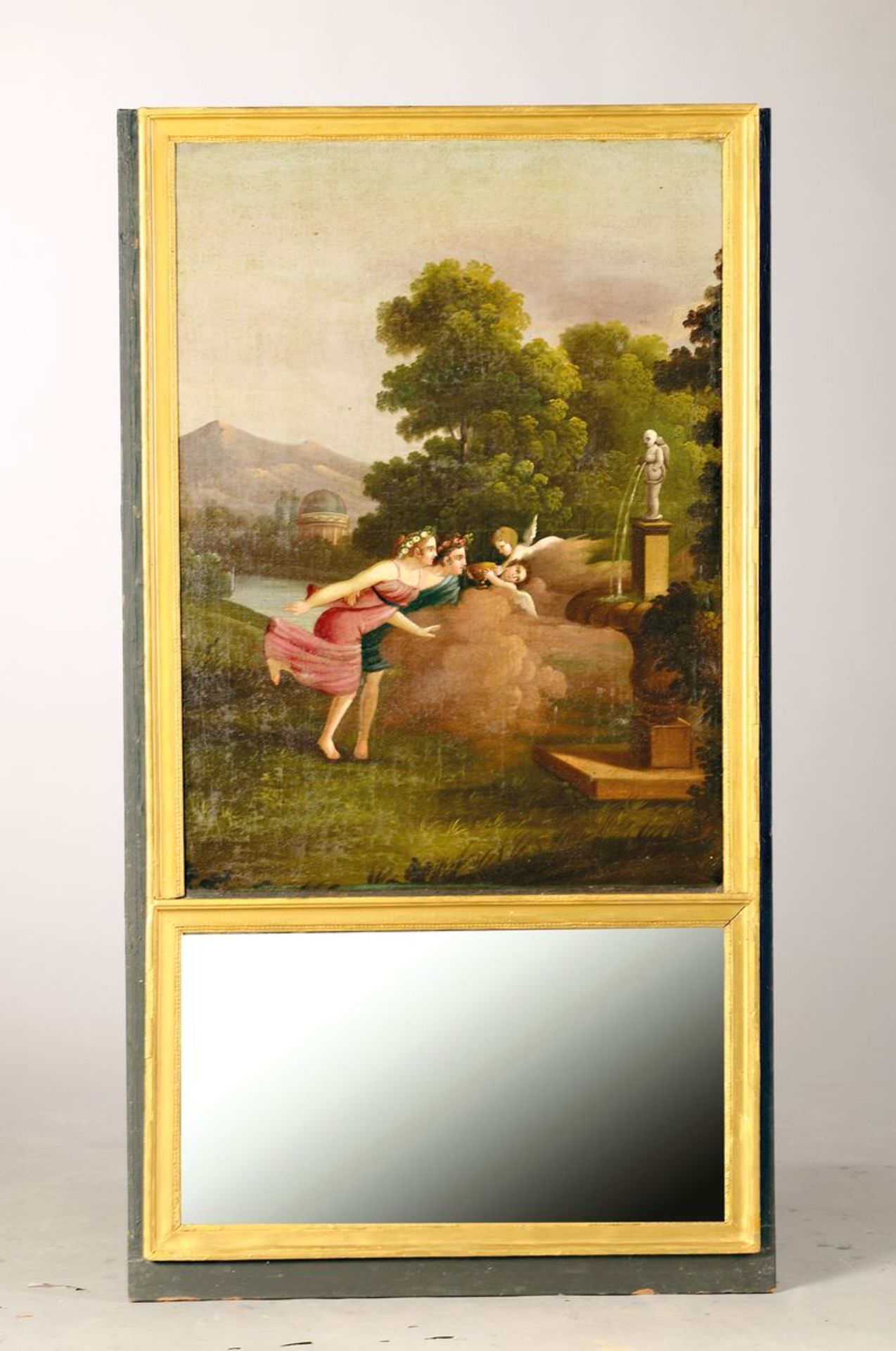 Trumeau, 18.Jh.,  Frankreich, Ölgemälde mit allegorischer