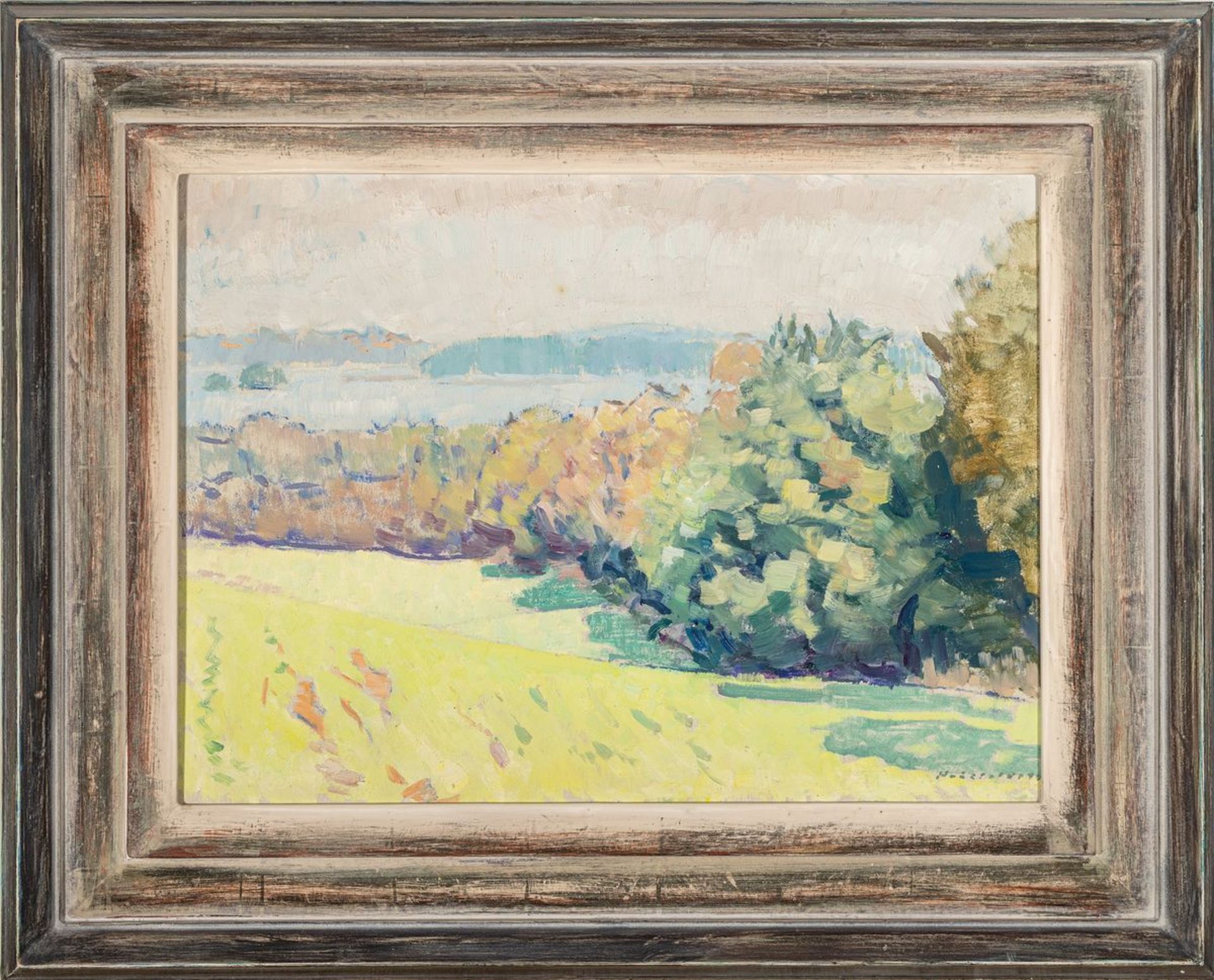 Hans Hausfeldt, 1902-1977 Hamburg,  Sommerliche Landschaft - Bild 3 aus 3