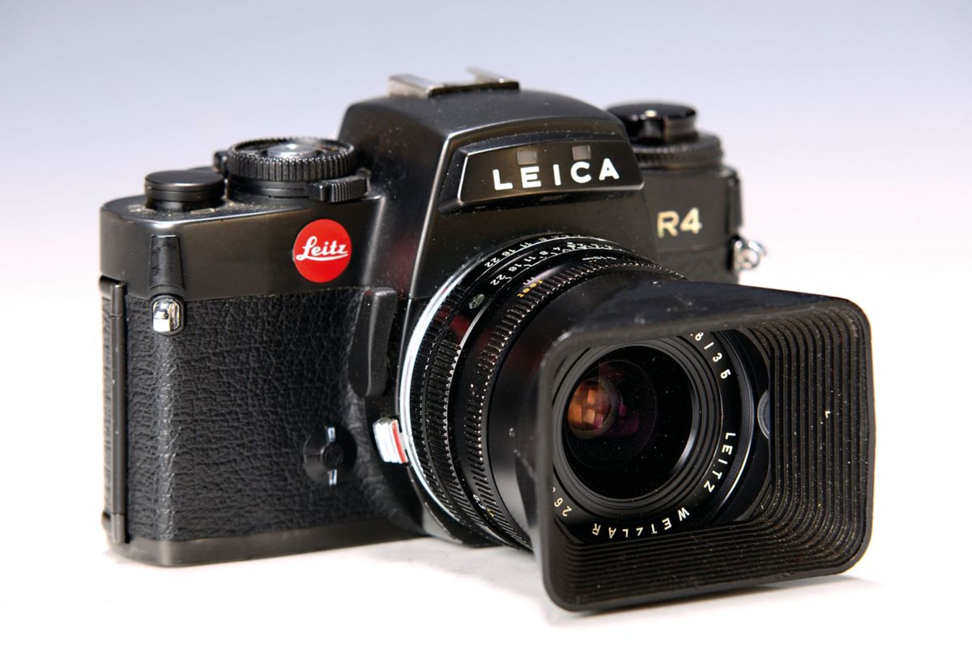 Leica R4 schwarz, Bj. 1981-82, mit 3 Objektiven,