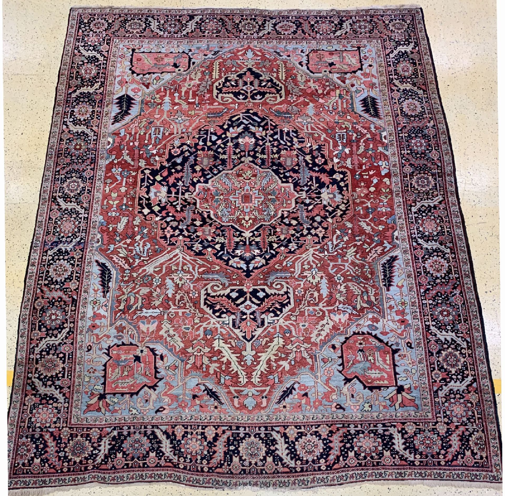 Heriz antik,   Persien, um 1910, Wolle auf Baumwolle, ca.