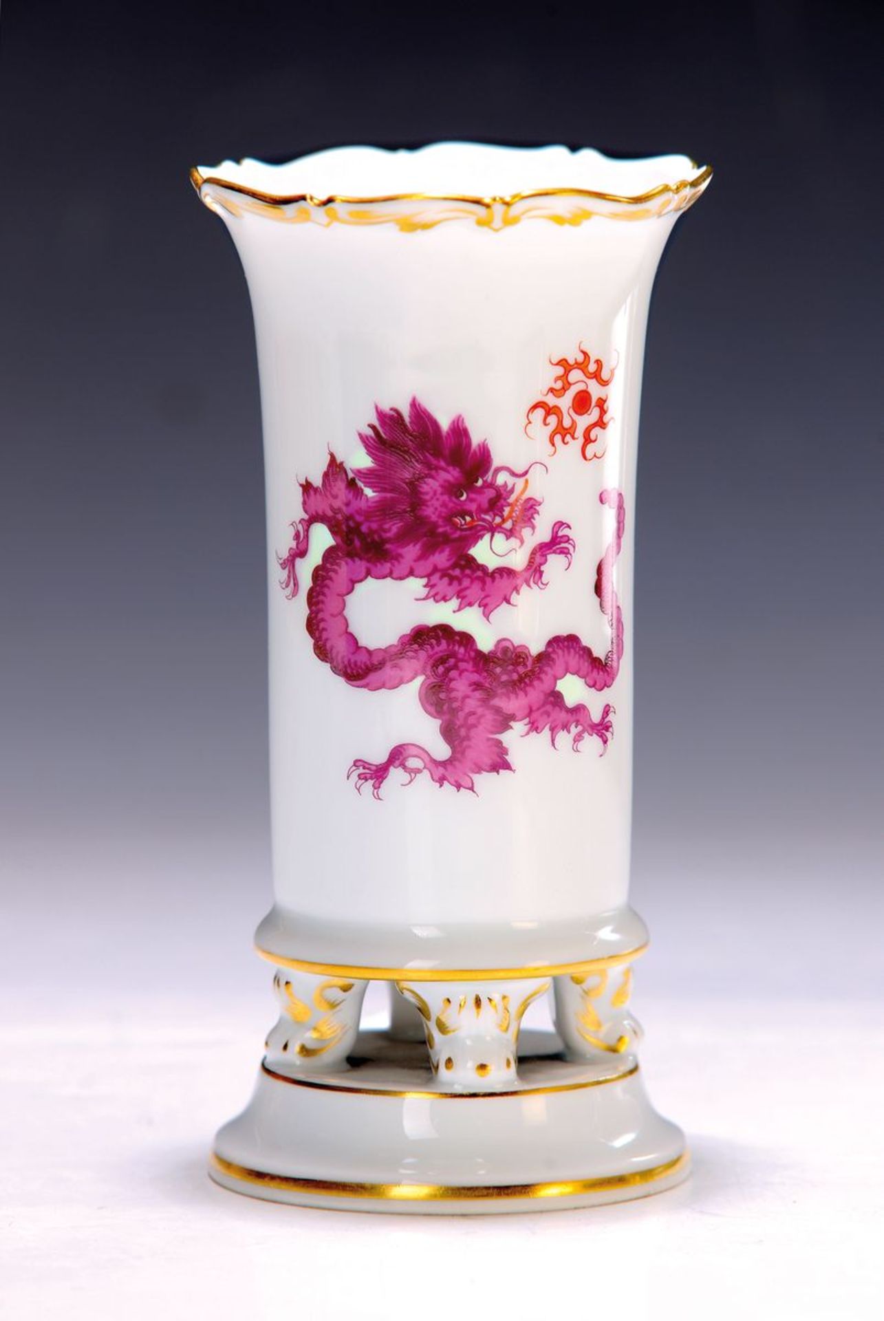 Vase, Meissen, um 1924-33, Porzellan, Dekor chinesischer