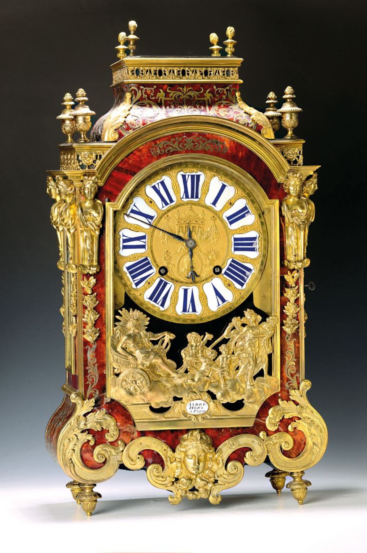 Boulle-Uhr, 1. Hälfte 18.Jh., Frankreich, Louis XIV.,