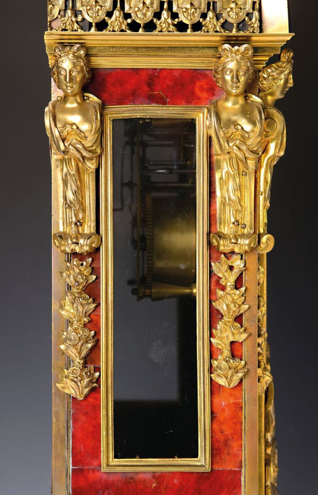 Boulle-Uhr, 1. Hälfte 18.Jh., Frankreich, Louis XIV., - Image 3 of 8